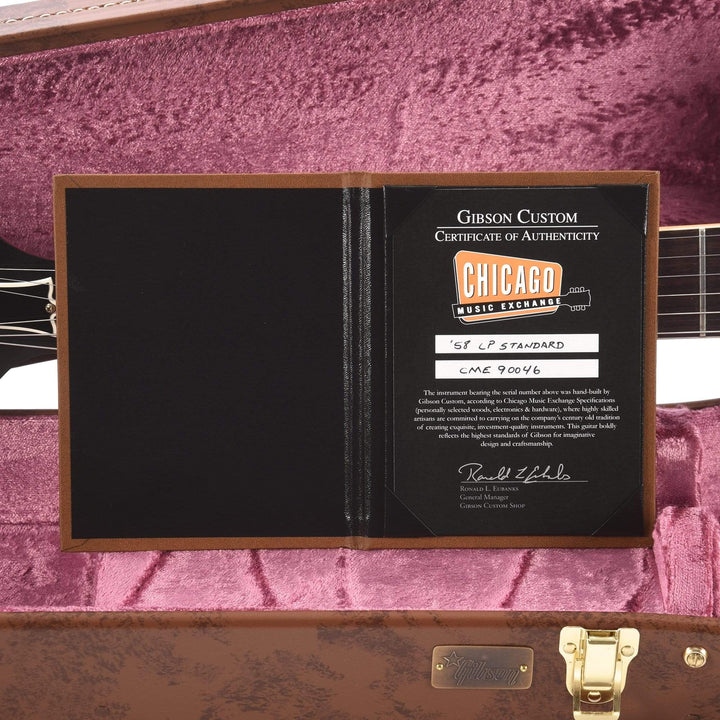 Gibson Custom Shop 1958 Les Paul Standard Factory Burst VOS – Chicago ...