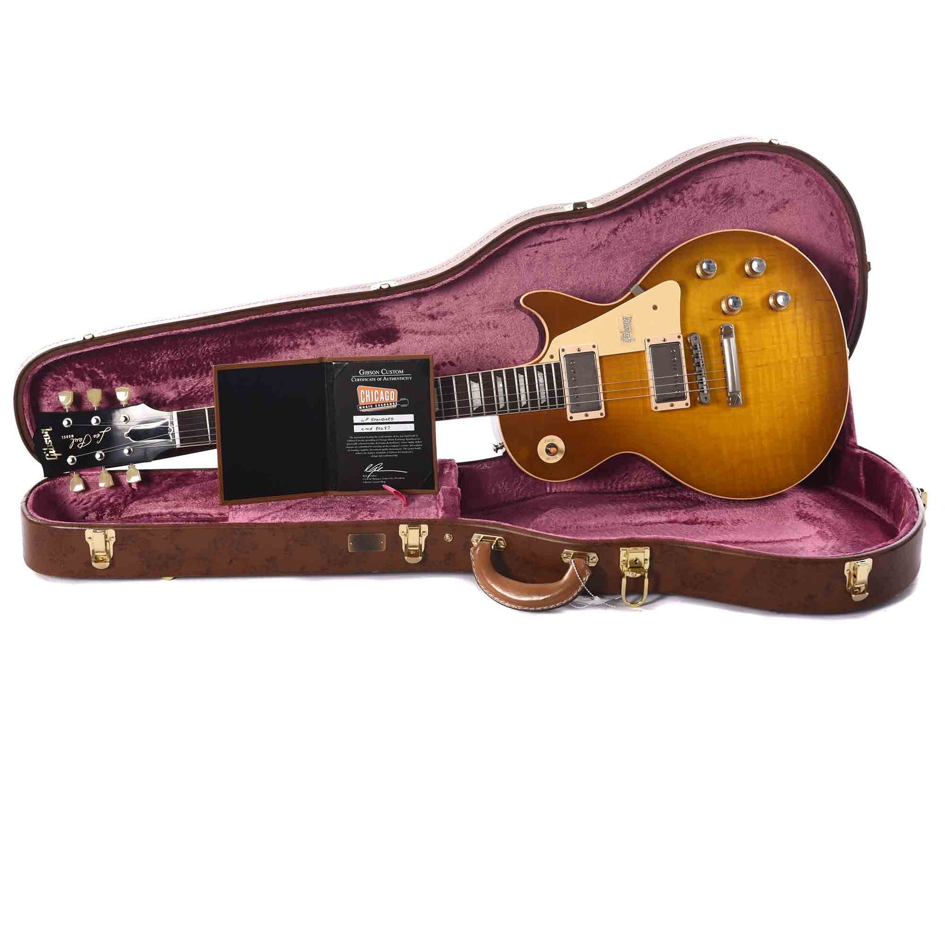 Gibson Custom Shop 1958 Les Paul Standard Green Lemon VOS w/60 V2 Neck Profile Electric Guitars / Solid Body