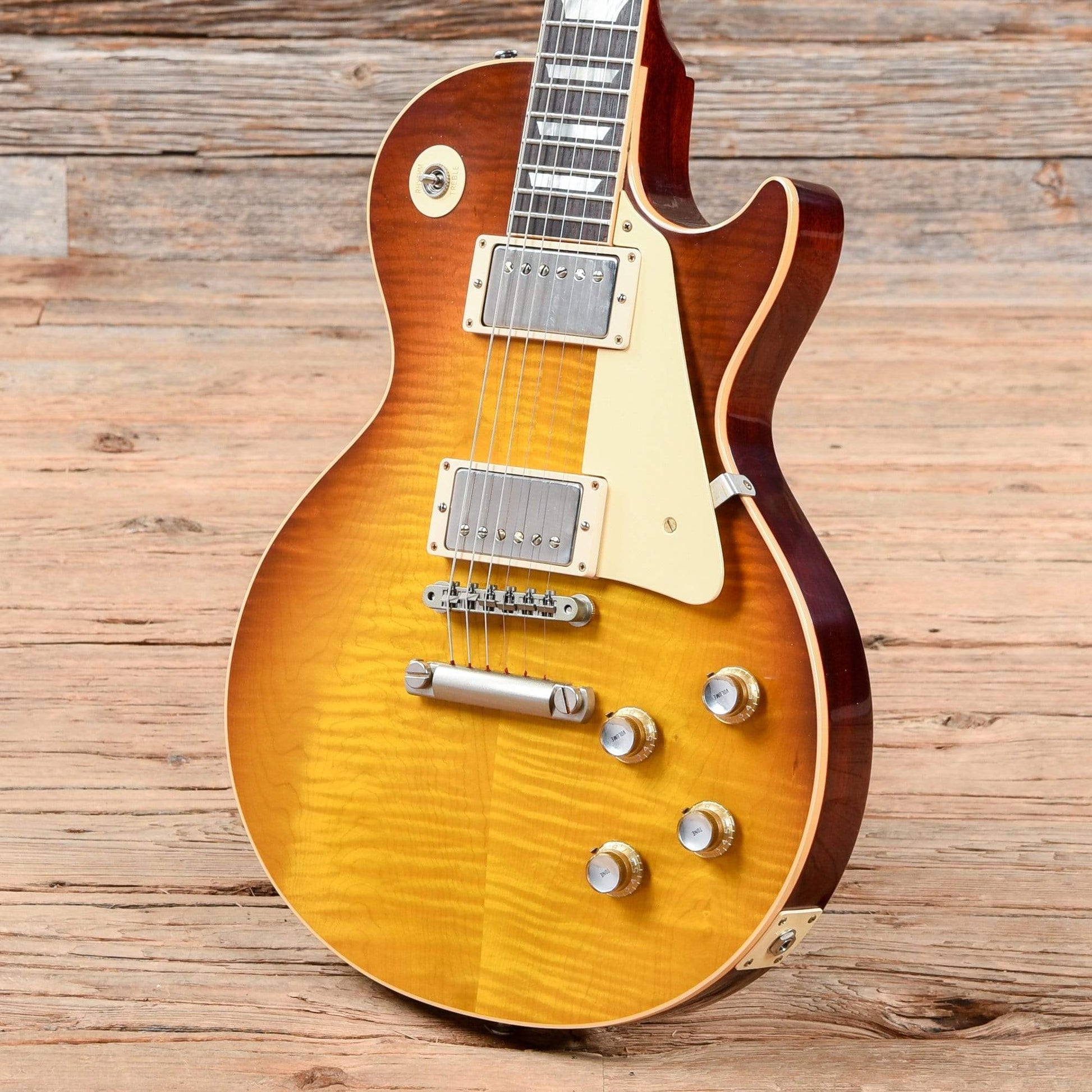 Gibson Custom Shop 1958 Les Paul Standard Plain Top w/60 V2 Neck Profile Slow Iced Tea Fade VOS 2018 Electric Guitars / Solid Body