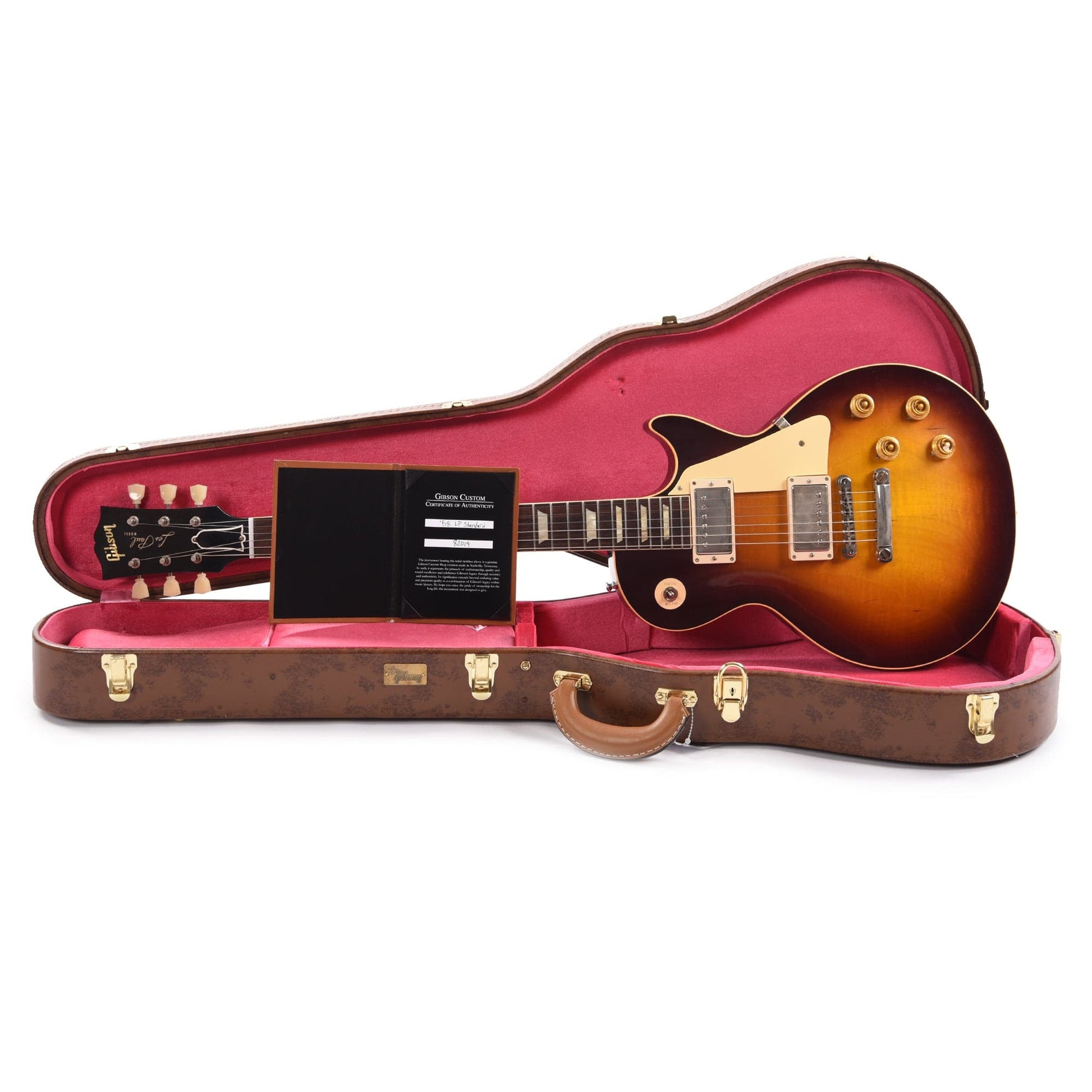 Gibson Custom Shop 1958 Les Paul Standard Reissue Bourbon Burst VOS Electric Guitars / Solid Body