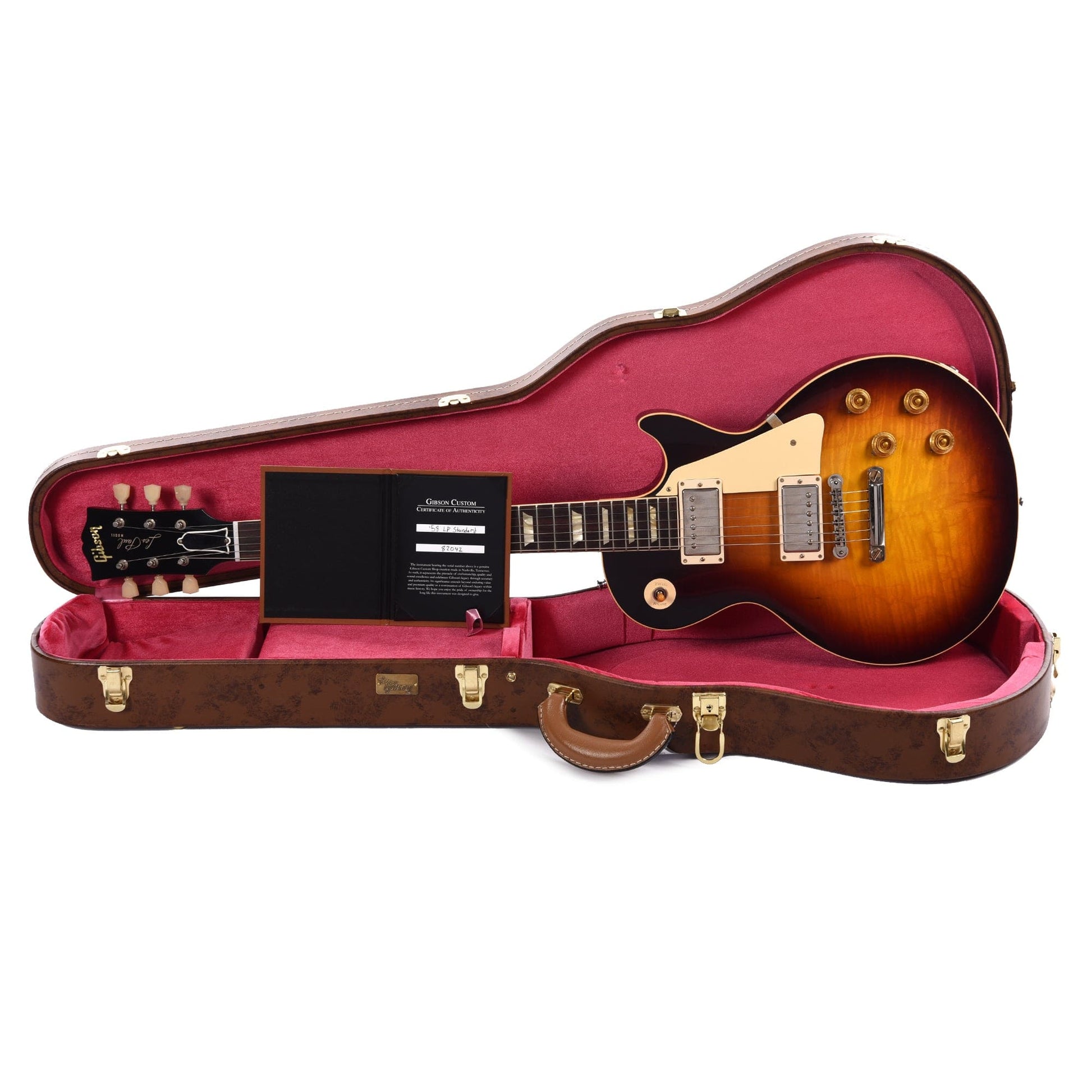 Gibson Custom Shop 1958 Les Paul Standard Reissue Bourbon Burst VOS Electric Guitars / Solid Body