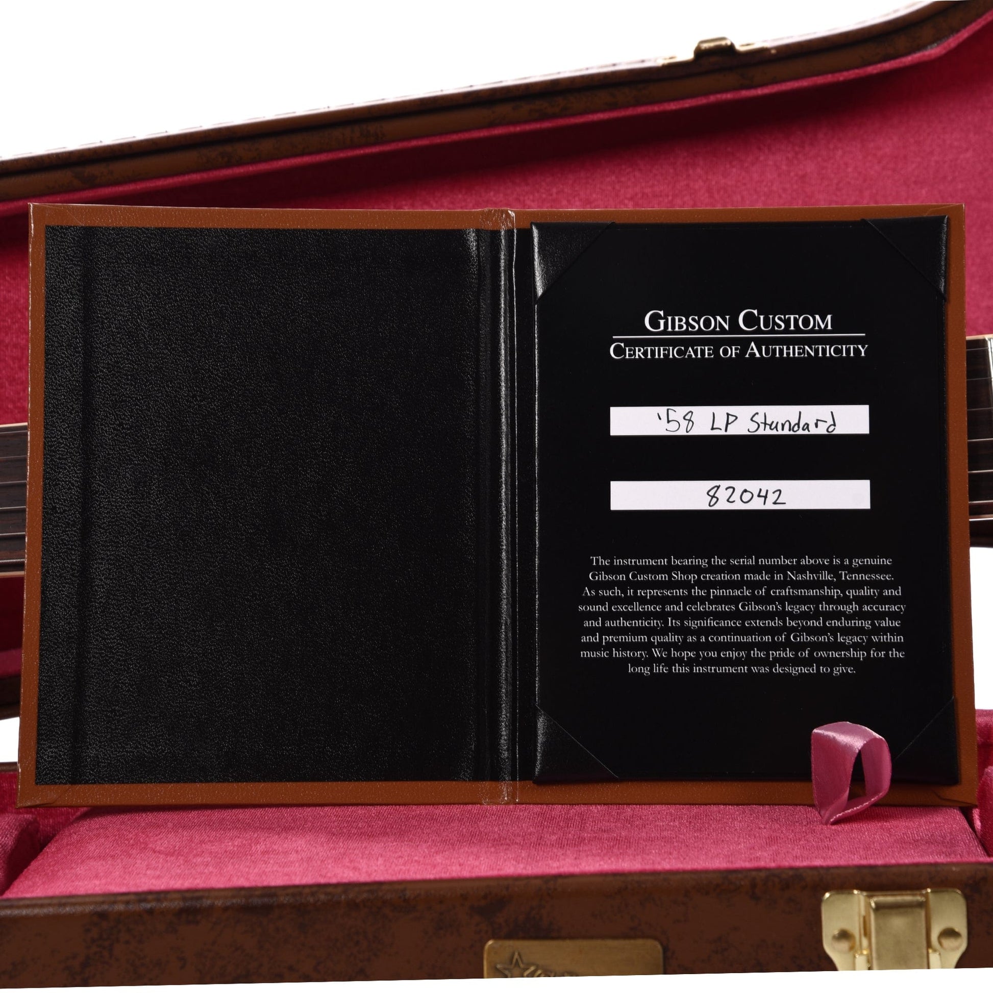 Gibson Custom Shop 1958 Les Paul Standard Reissue Bourbon Burst VOS Electric Guitars / Solid Body