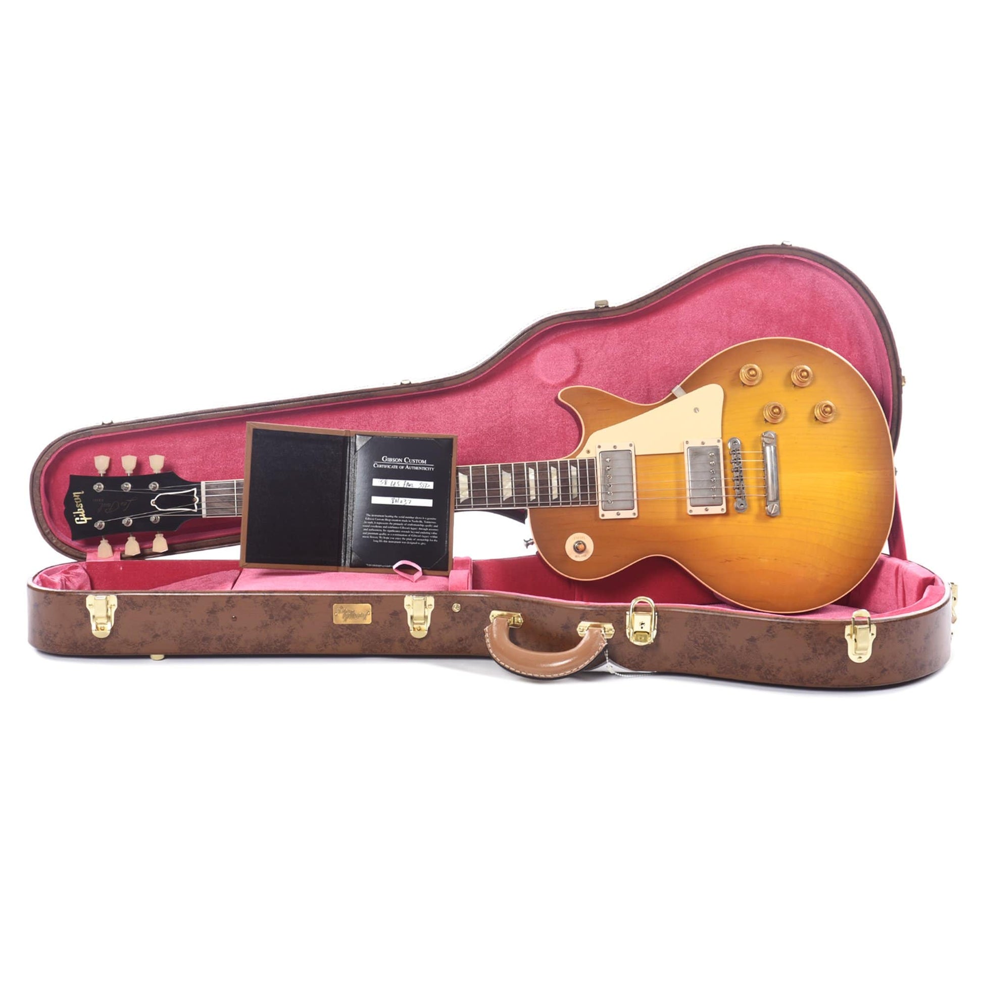 Gibson Custom Shop 1958 Les Paul Standard Reissue Lemon Burst VOS Electric Guitars / Solid Body