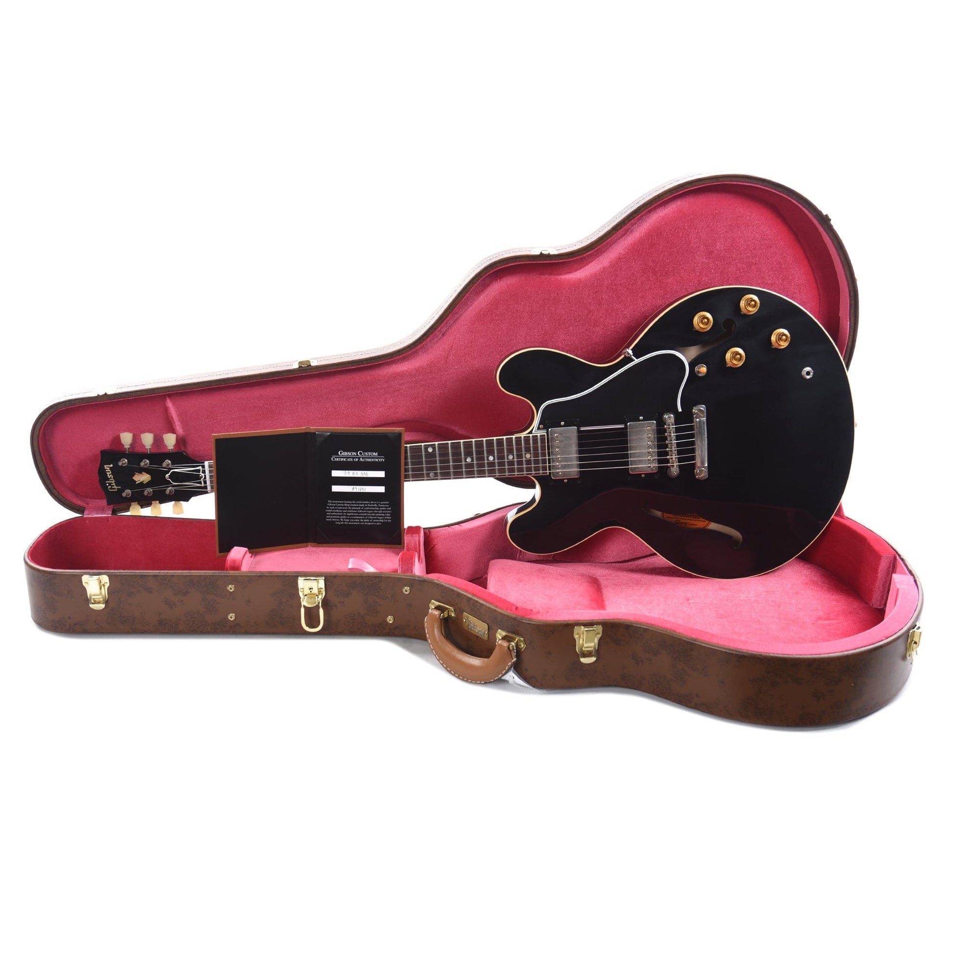 Gibson Custom Shop 1959 ES-335 Reissue "CME Spec" Antique Ebony VOS Electric Guitars / Solid Body