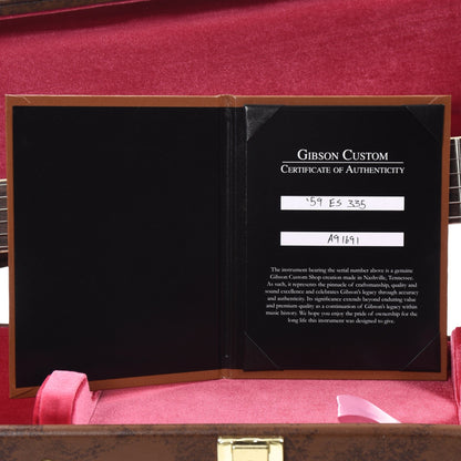 Gibson Custom Shop 1959 ES-335 Reissue "CME Spec" Antique Ebony VOS Electric Guitars / Solid Body