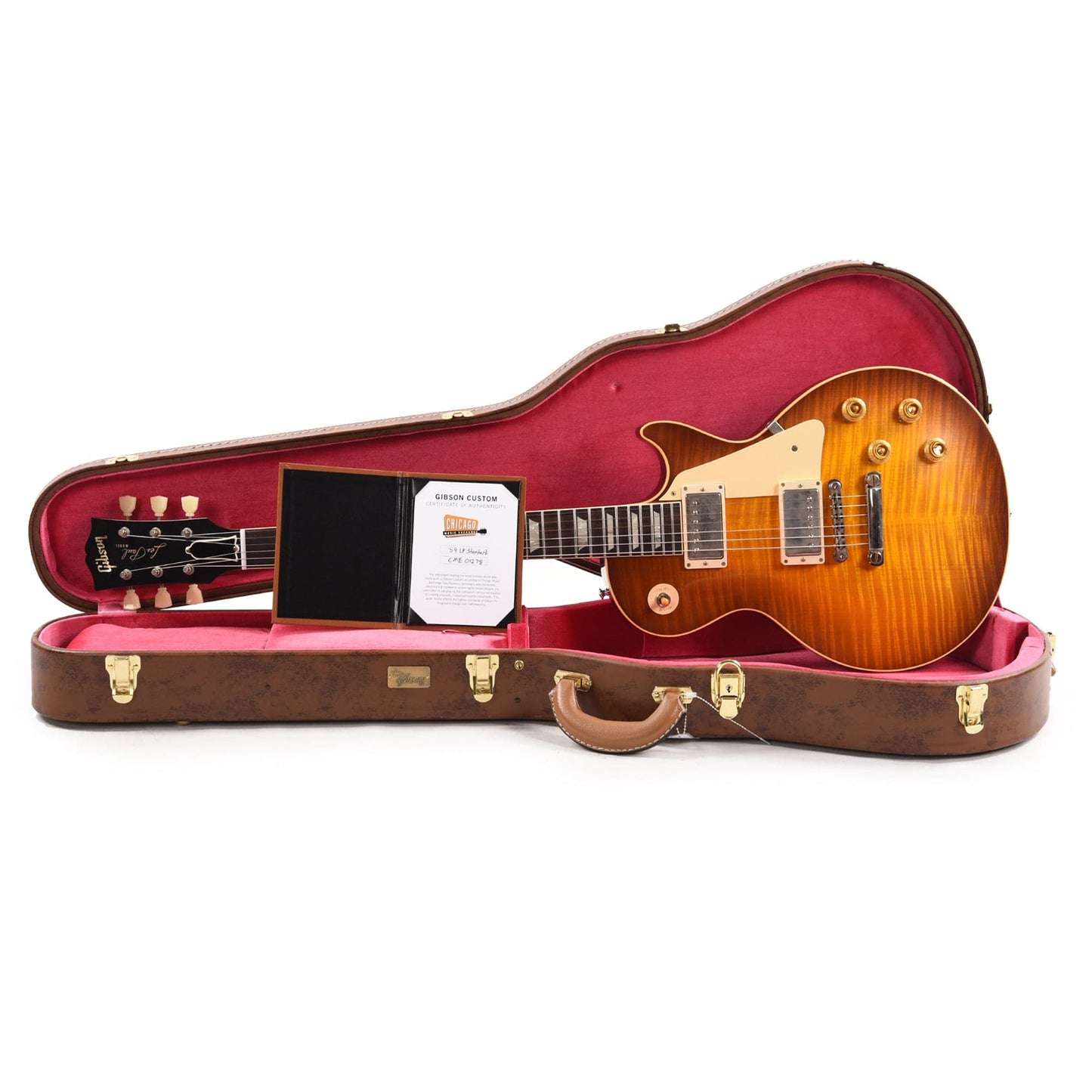 Gibson Custom Shop 1959 Les Paul Standard "CME Spec" Amber VOS w/59 Carmelita Neck Electric Guitars / Solid Body