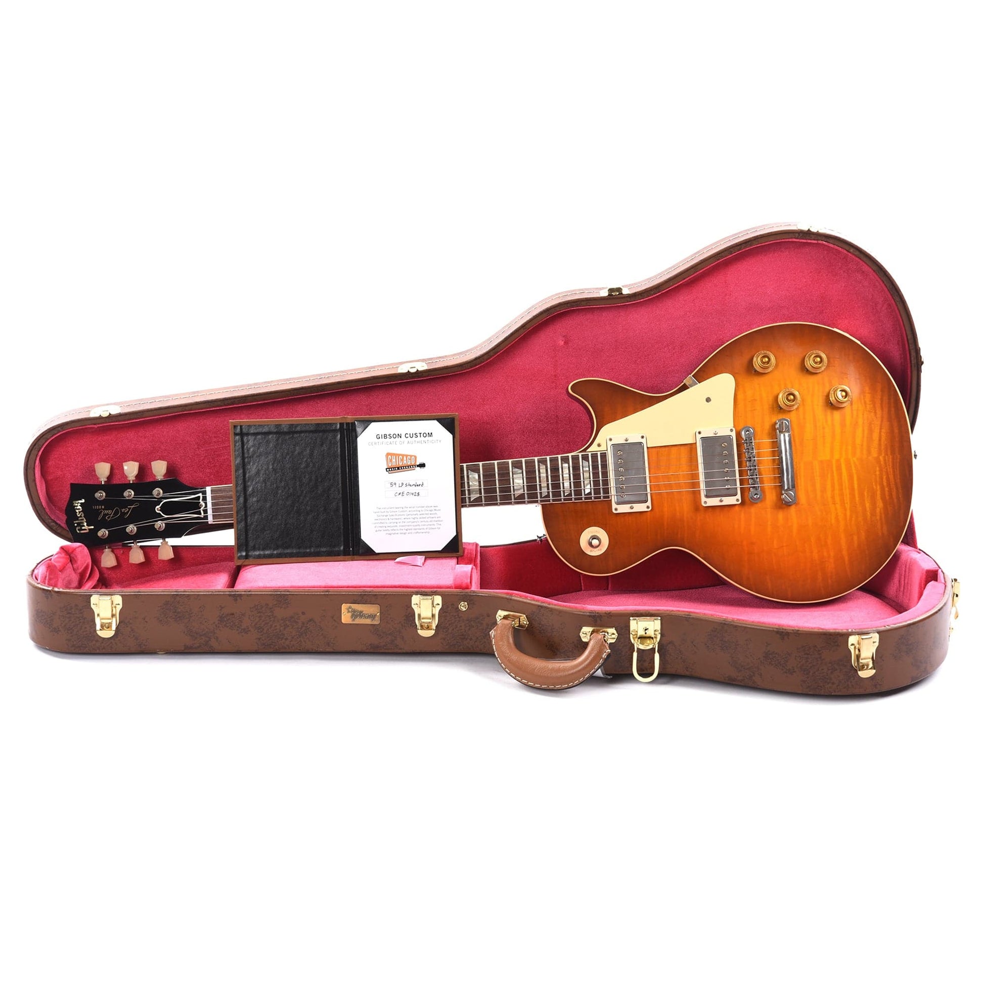 Gibson Custom Shop 1959 Les Paul Standard "CME Spec" Amber VOS w/59 Carmelita Neck Electric Guitars / Solid Body