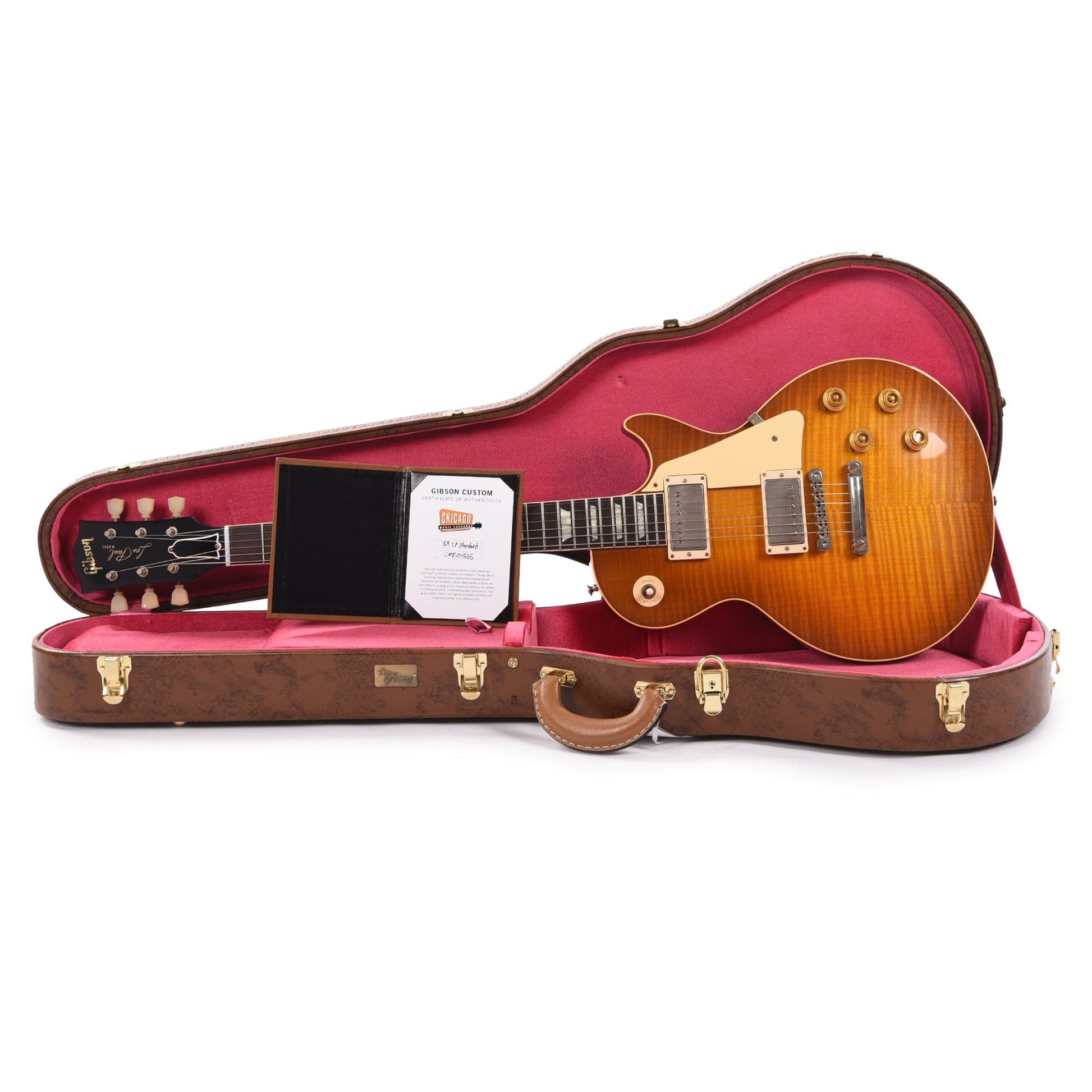 Gibson Custom Shop 1959 Les Paul Standard "CME Spec" Amber VOS w/59 Carmelita Neck Electric Guitars / Solid Body