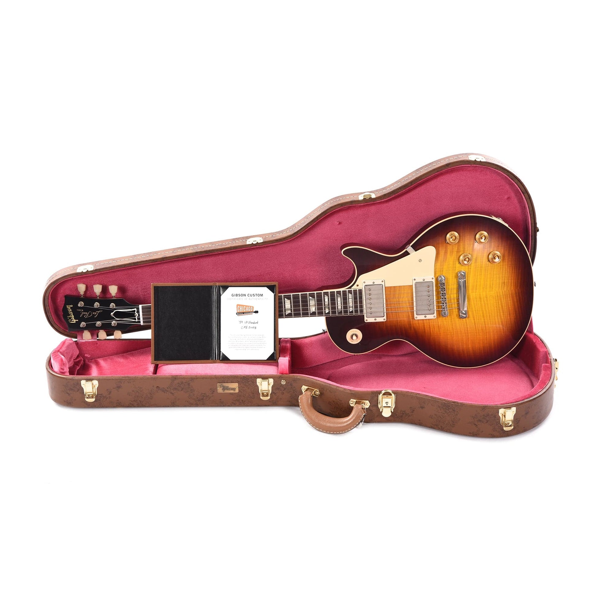 Gibson Custom Shop 1959 Les Paul Standard "CME Spec" Bourbon Burst VOS w/59 Carmelita Neck Electric Guitars / Solid Body