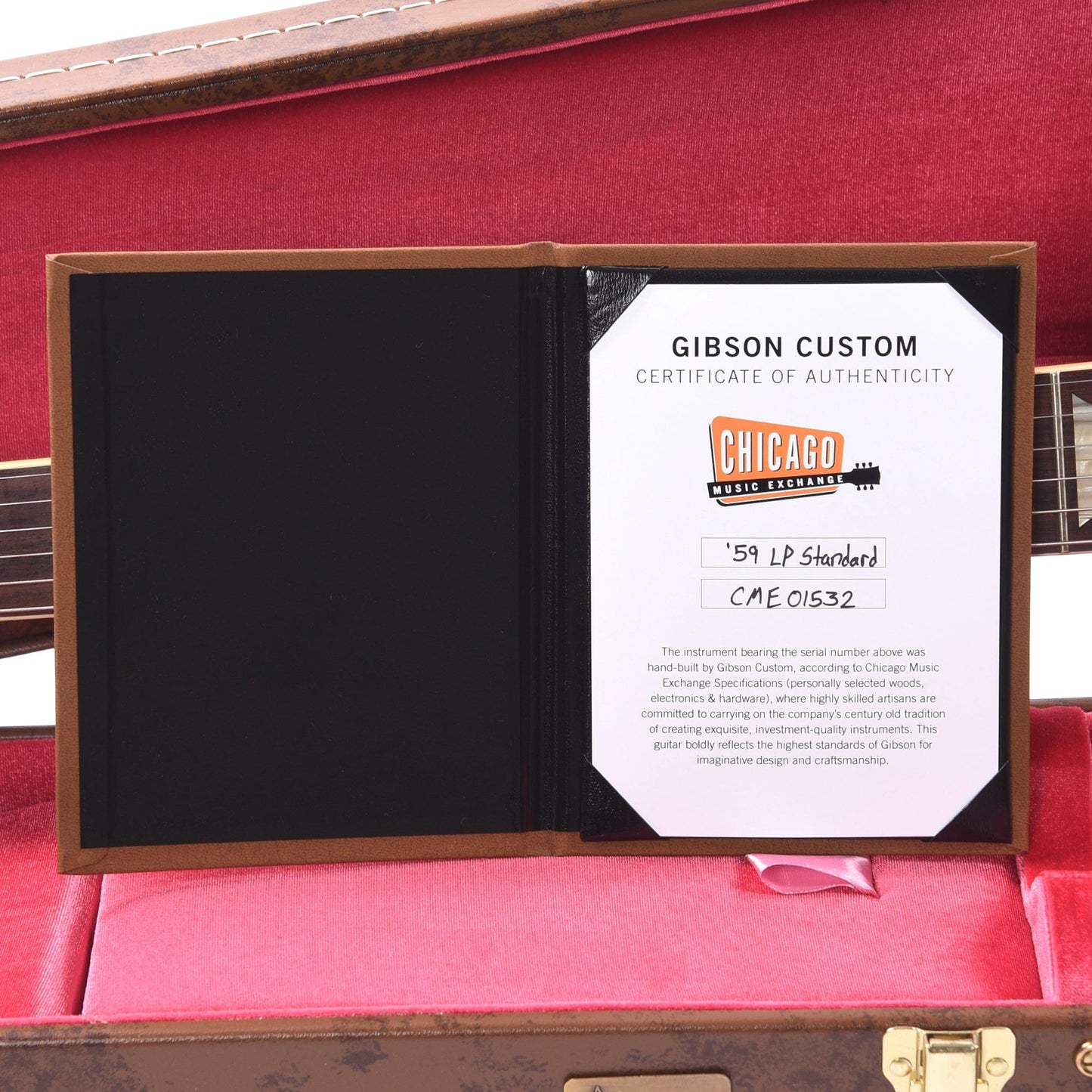 Gibson Custom Shop 1959 Les Paul Standard "CME Spec" Bourbon Burst VOS w/59 Carmelita Neck Electric Guitars / Solid Body