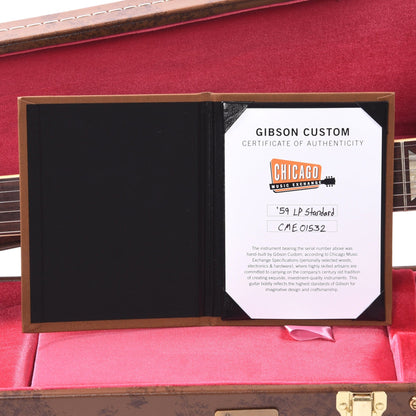 Gibson Custom Shop 1959 Les Paul Standard "CME Spec" Bourbon Burst VOS w/59 Carmelita Neck Electric Guitars / Solid Body