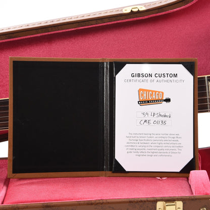 Gibson Custom Shop 1959 Les Paul Standard "CME Spec" Chambered Dirty Lemon Fade VOS w/Lightweight Back Electric Guitars / Solid Body