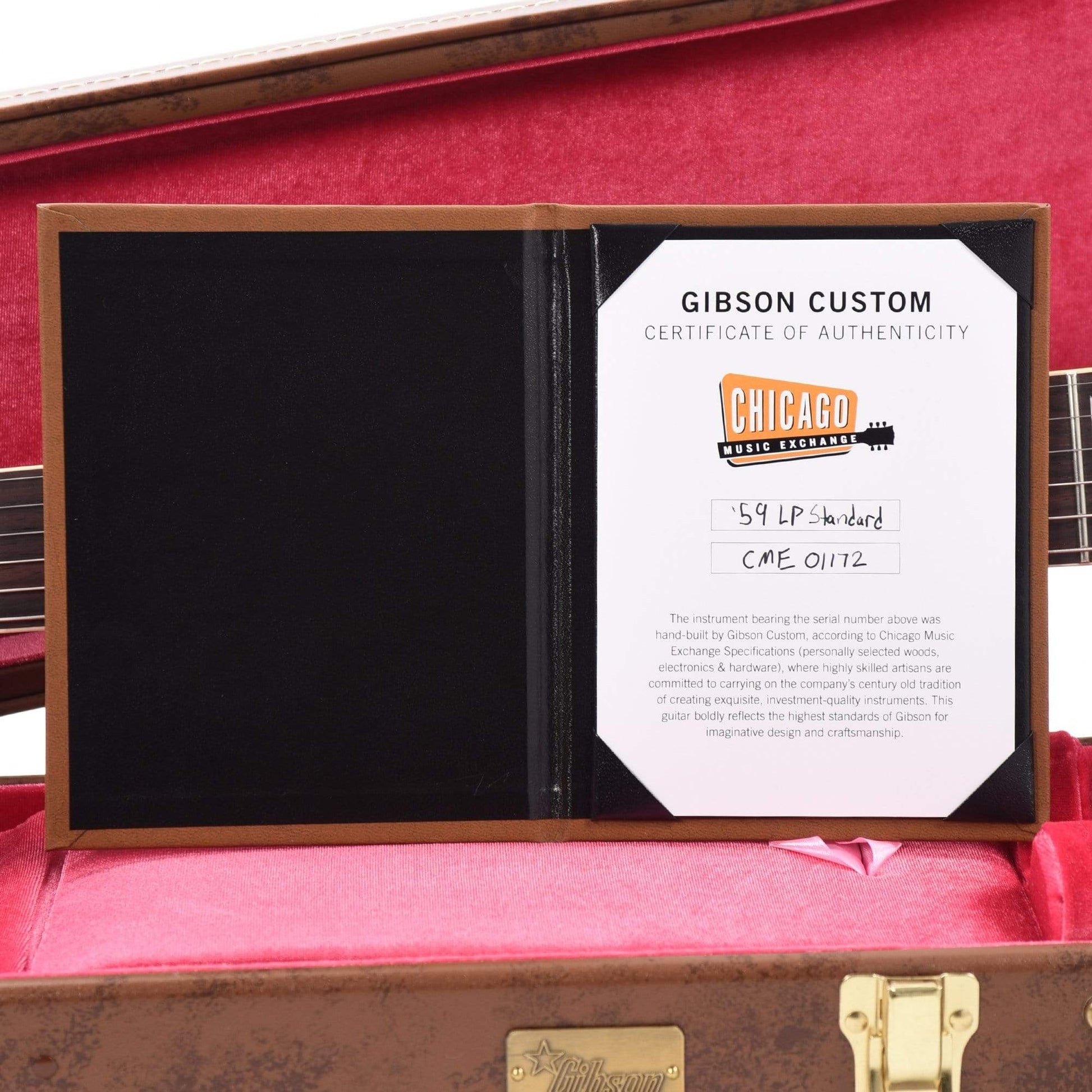 Gibson Custom Shop 1959 Les Paul Standard "CME Spec" Cherry Tea Burst VOS w/59 Carmelita Neck Electric Guitars / Solid Body
