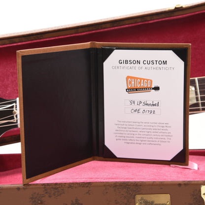 Gibson Custom Shop 1959 Les Paul Standard "CME Spec" Cherry Tea Burst VOS w/60 V2 Neck Electric Guitars / Solid Body