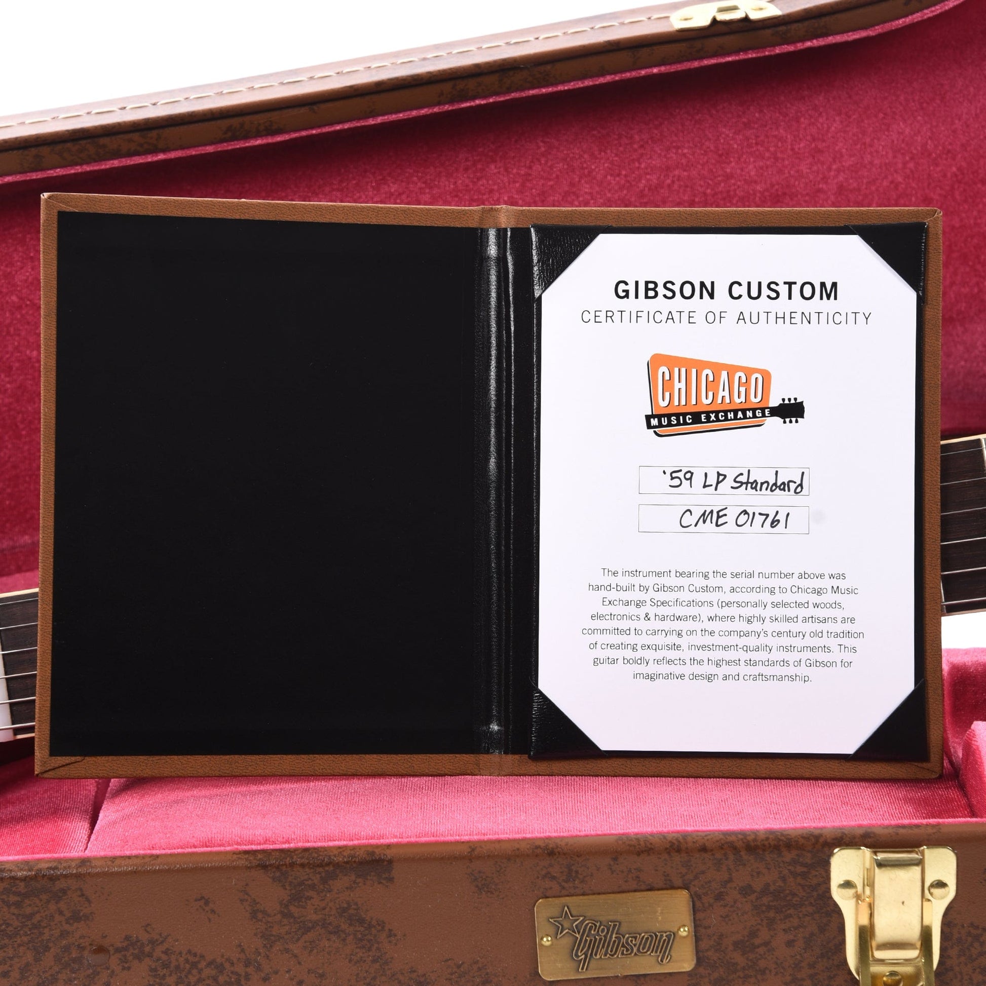 Gibson Custom Shop 1959 Les Paul Standard "CME Spec" Cherry Tea Burst VOS w/60 V2 Neck Electric Guitars / Solid Body