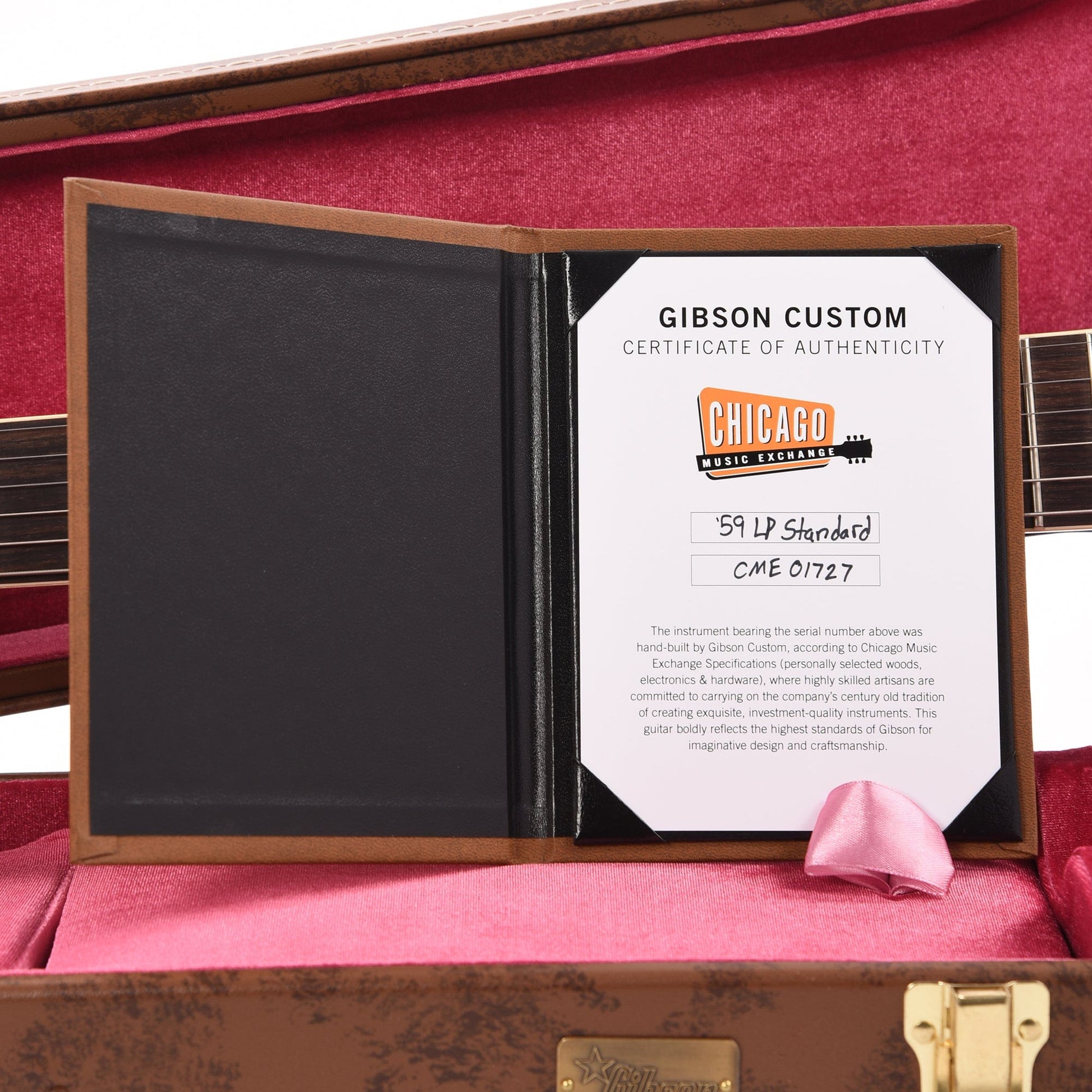 Gibson Custom Shop 1959 Les Paul Standard "CME Spec" Factory Burst VOS w/60 V2 Neck (Serial #CME01727) Electric Guitars / Solid Body