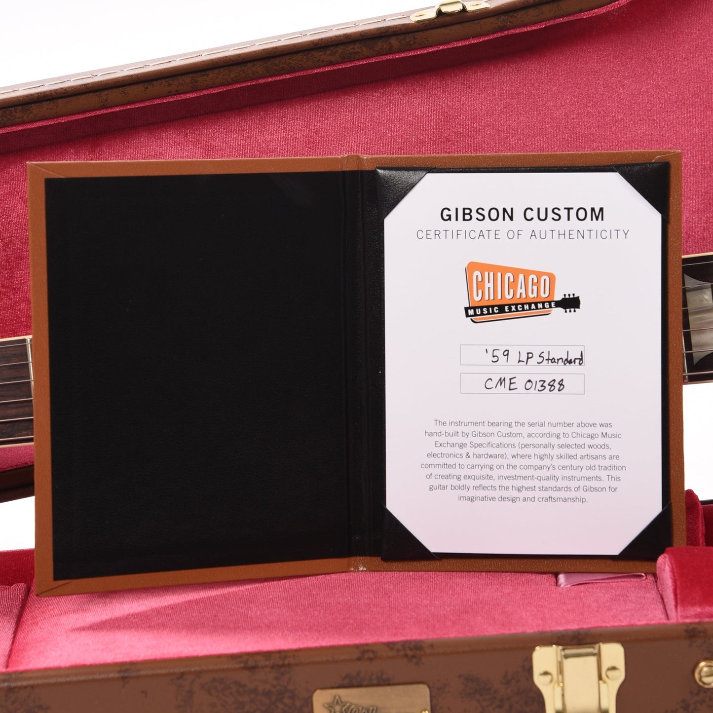 Gibson Custom Shop 1959 Les Paul Standard "CME Spec" Factory Burst VOS w/Carmelita 59 Neck Electric Guitars / Solid Body