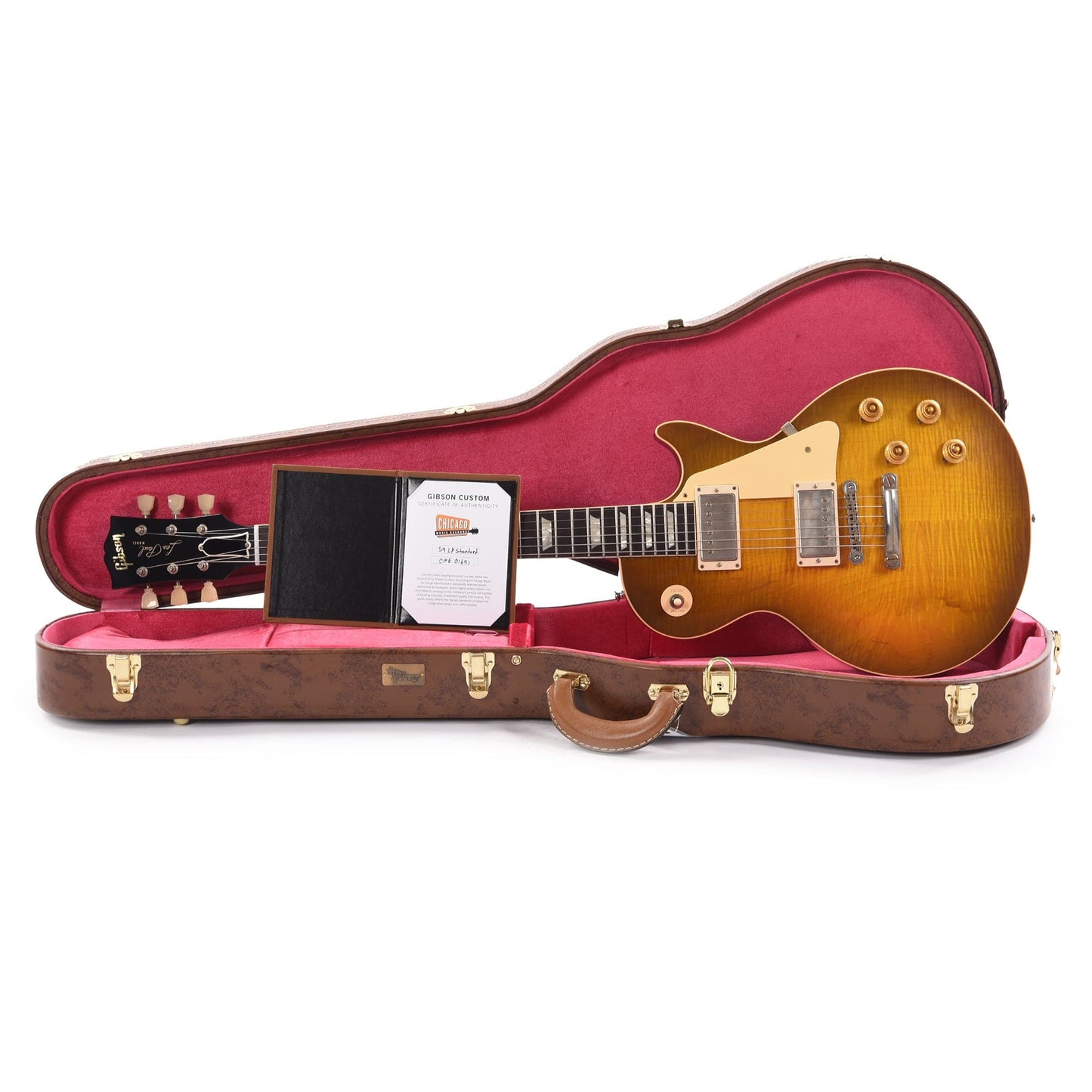 Gibson Custom Shop 1959 Les Paul Standard "CME Spec" Green Lemon VOS w/59 Carmelita Neck Electric Guitars / Solid Body