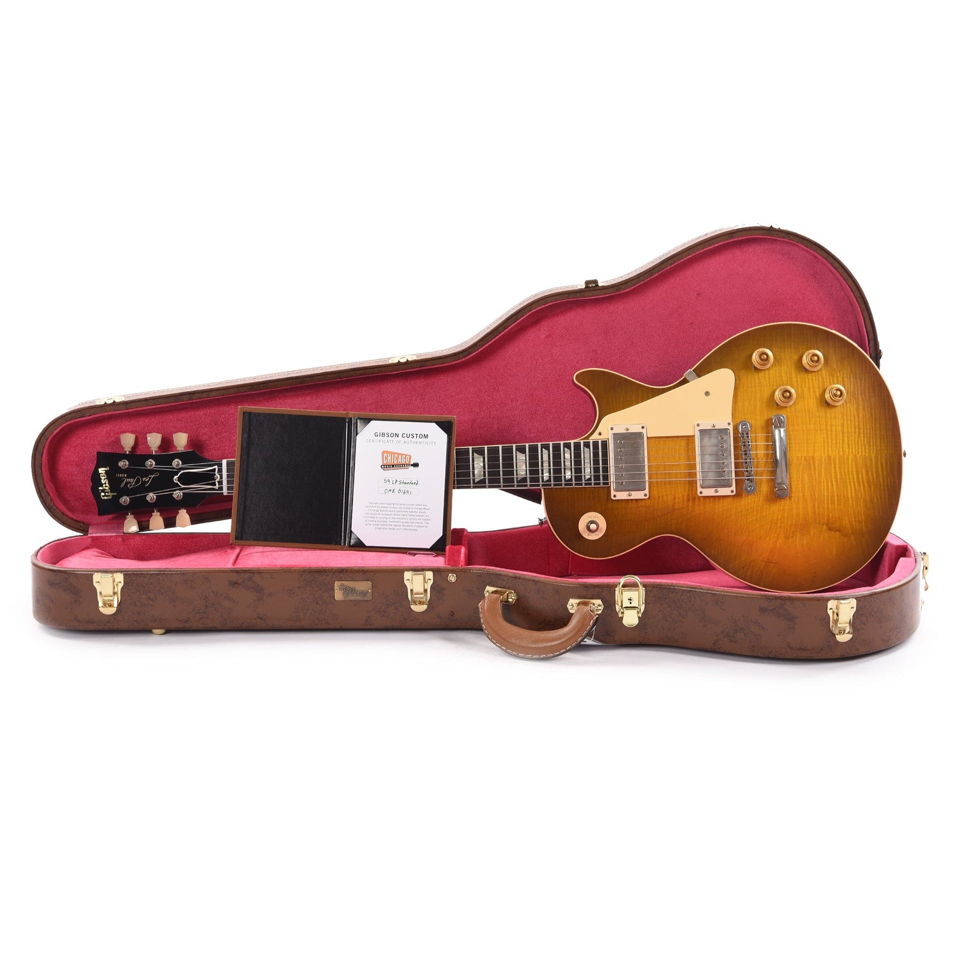 Gibson Custom Shop 1959 Les Paul Standard "CME Spec" Green Lemon VOS w/59 Carmelita Neck Electric Guitars / Solid Body