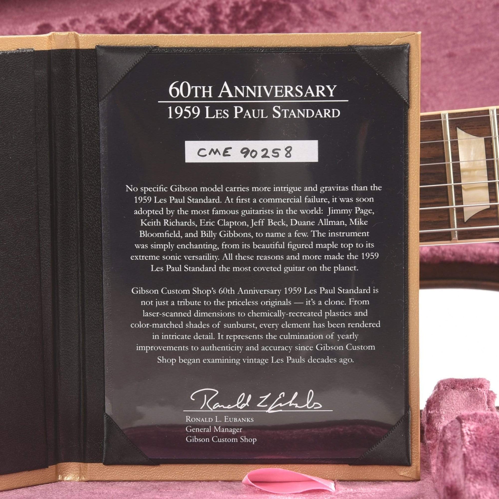 Gibson Custom Shop 1959 Les Paul Standard "CME Spec" Kindred Burst Fade VOS Electric Guitars / Solid Body