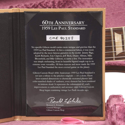 Gibson Custom Shop 1959 Les Paul Standard "CME Spec" Kindred Burst Fade VOS Electric Guitars / Solid Body