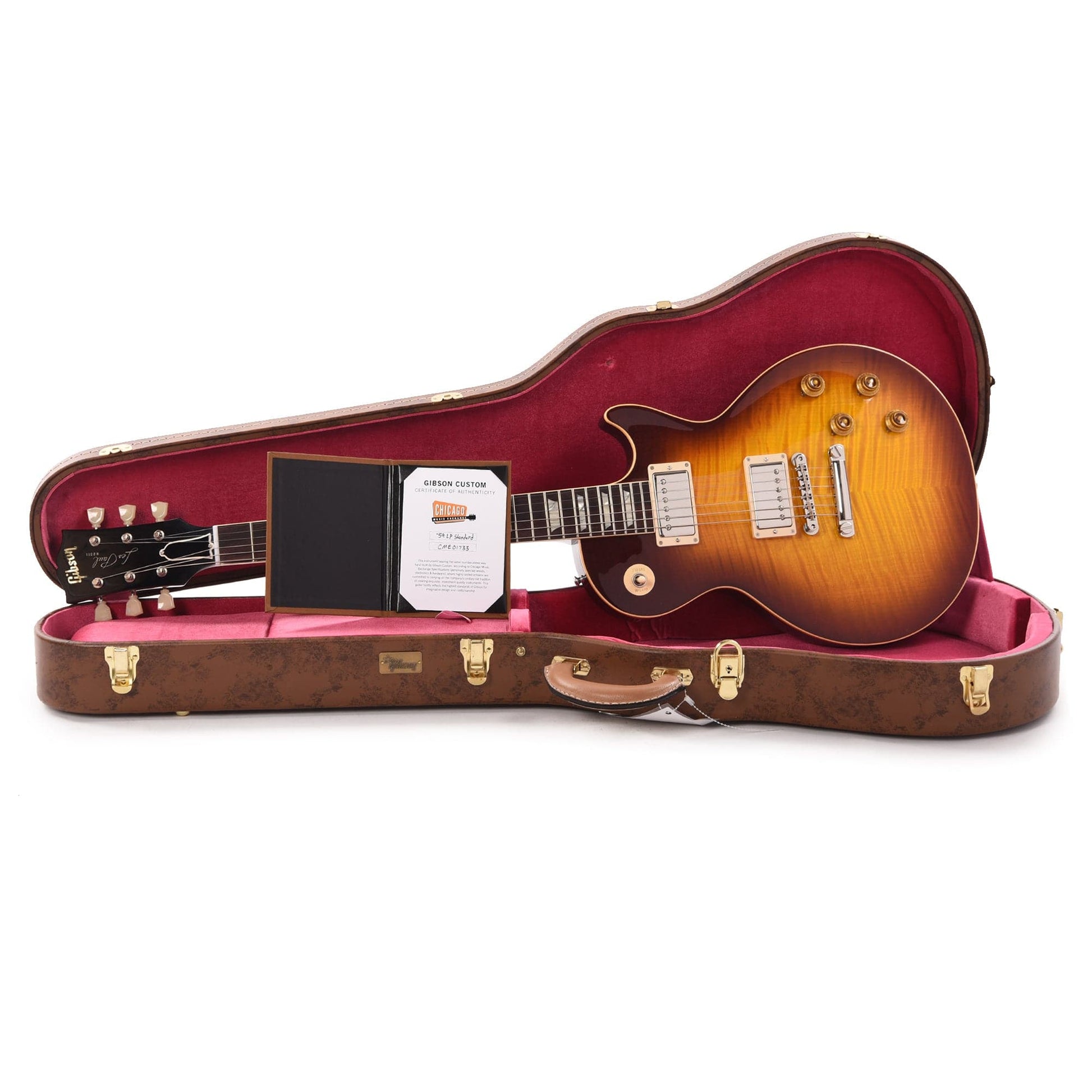 Gibson Custom Shop 1959 Les Paul Standard "CME Spec" Royal Tea Burst Gloss w/60 V2 Neck Electric Guitars / Solid Body