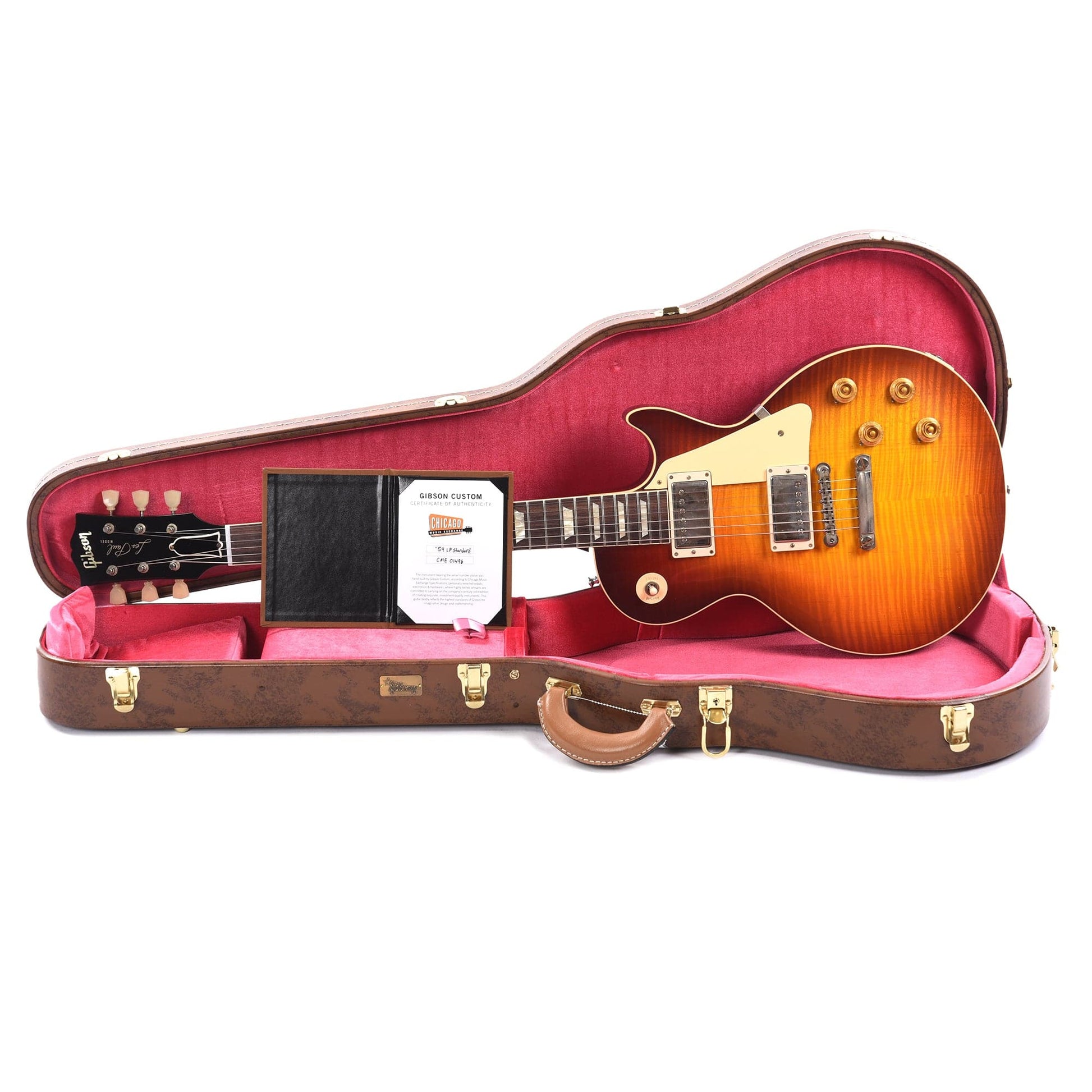 Gibson Custom Shop 1959 Les Paul Standard "CME Spec" Slow Iced Tea Fade VOS w/59 Carmelita Neck Electric Guitars / Solid Body