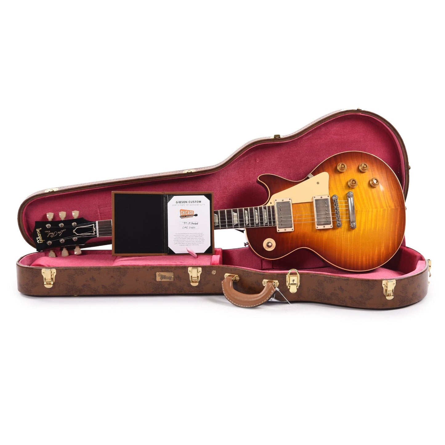 Gibson Custom Shop 1959 Les Paul Standard "CME Spec" Slow Iced Tea Fade VOS w/59 Carmelita Neck Electric Guitars / Solid Body