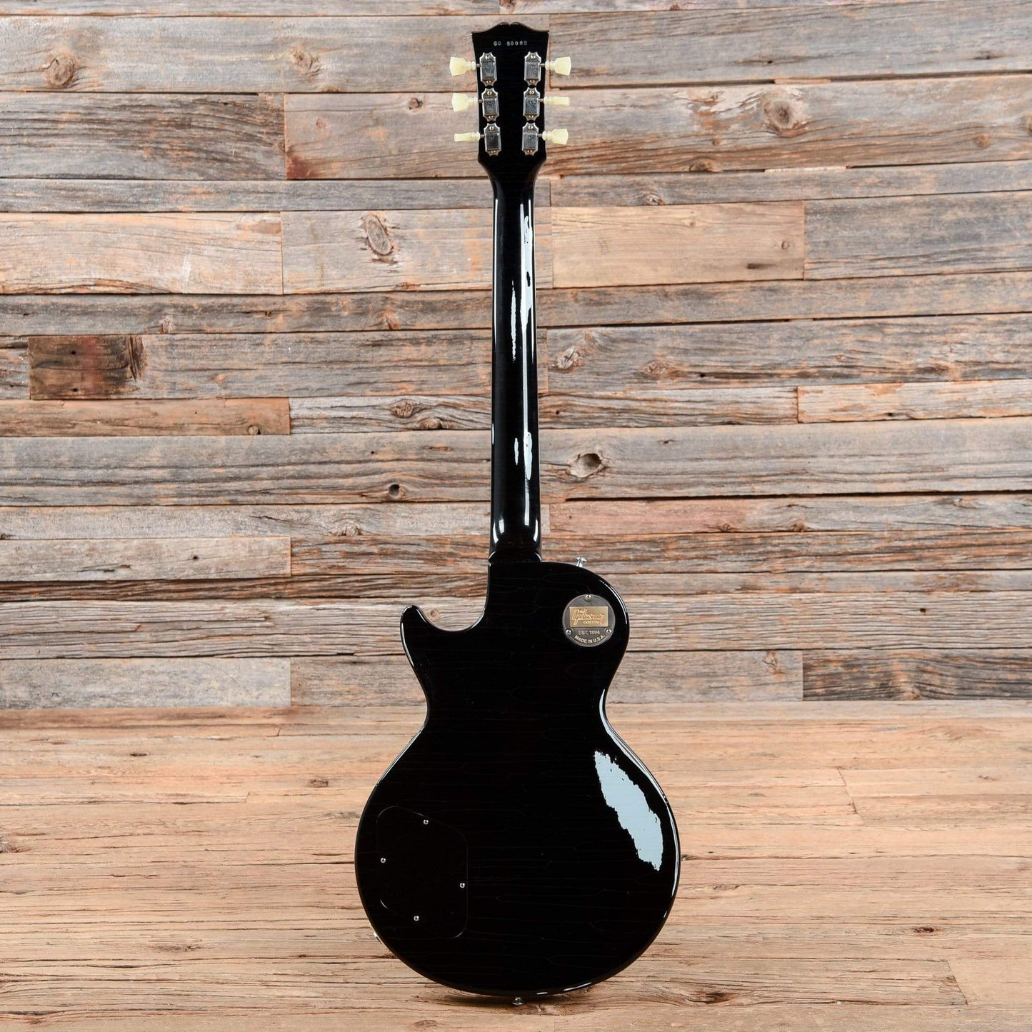 Gibson Custom Shop 1960 Les Paul Standard Lightly Aged Black Over Frost Blue 2016 Electric Guitars / Solid Body