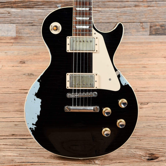 Gibson Custom Shop 1960 Les Paul Standard Lightly Aged Black Over Frost Blue 2016 Electric Guitars / Solid Body