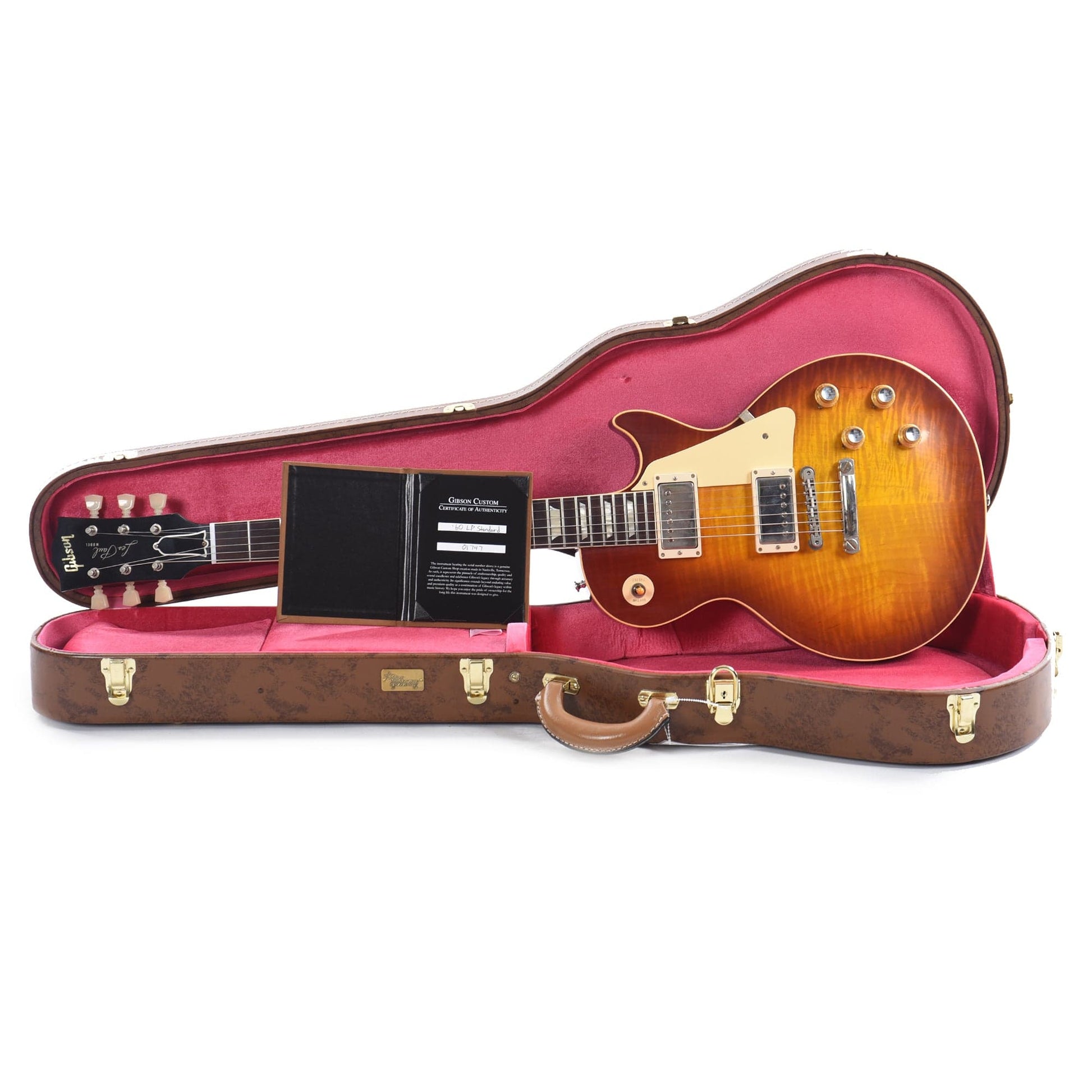 Gibson Custom Shop 1960 Les Paul Standard Reissue Washed Cherry Sunburst VOS Electric Guitars / Solid Body