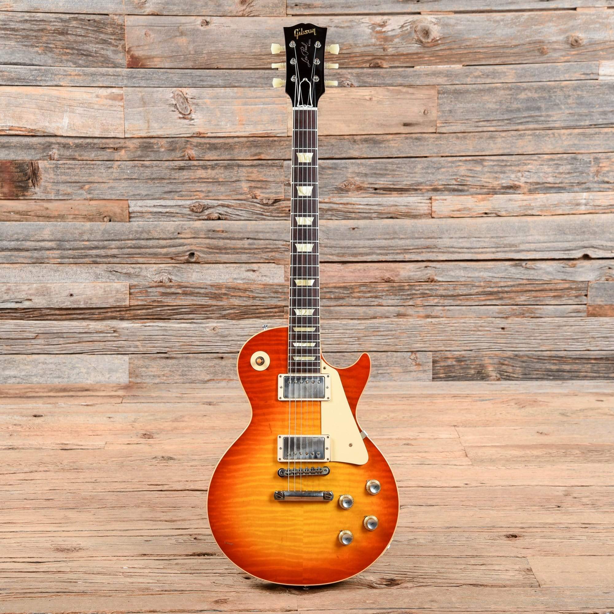 Gibson Custom Shop 1960 Les Paul Standard Washed Cherry Sunburst 2019 Electric Guitars / Solid Body