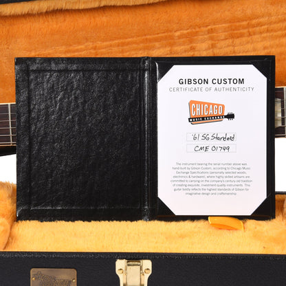 Gibson Custom Shop 1961 Les Paul SG Standard "CME Spec" VOS Antique Cherry Red w/Stop Bar Electric Guitars / Solid Body