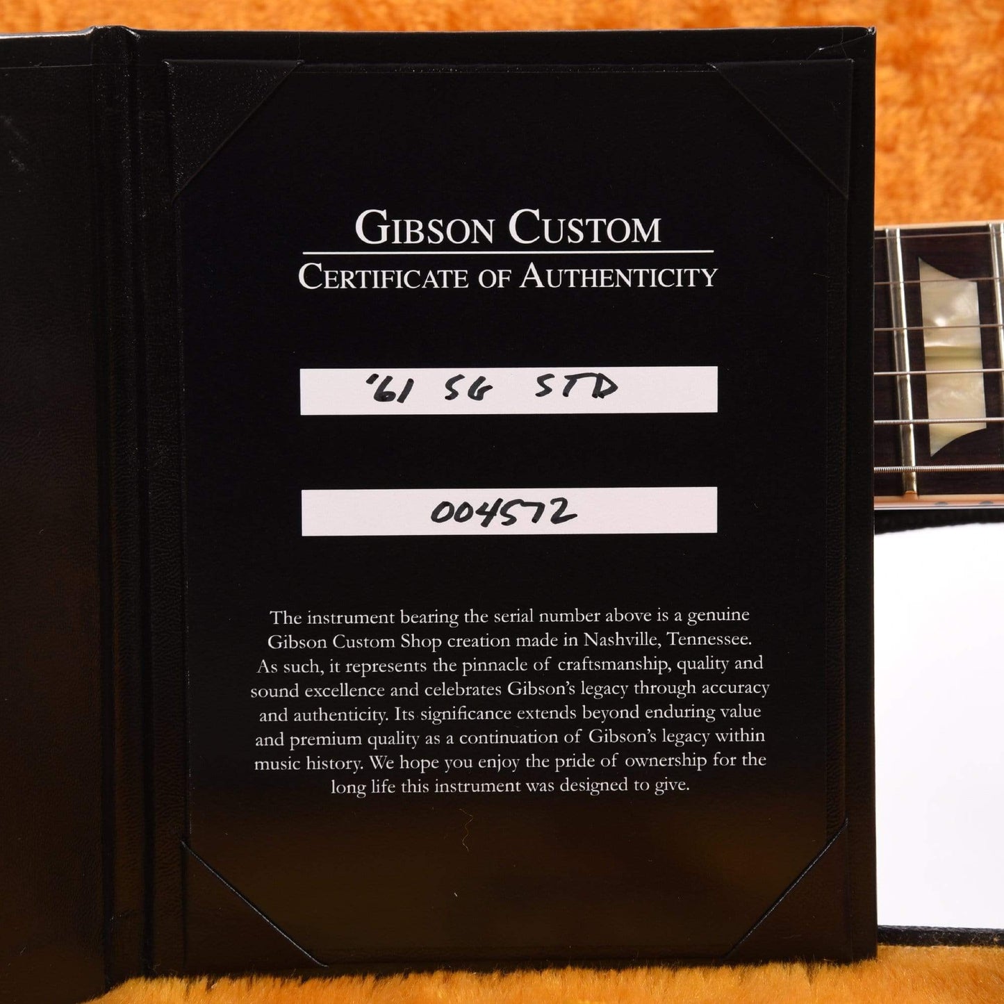 Gibson Custom Shop 1961 Les Paul SG Standard Reissue Cherry Red VOS Electric Guitars / Solid Body