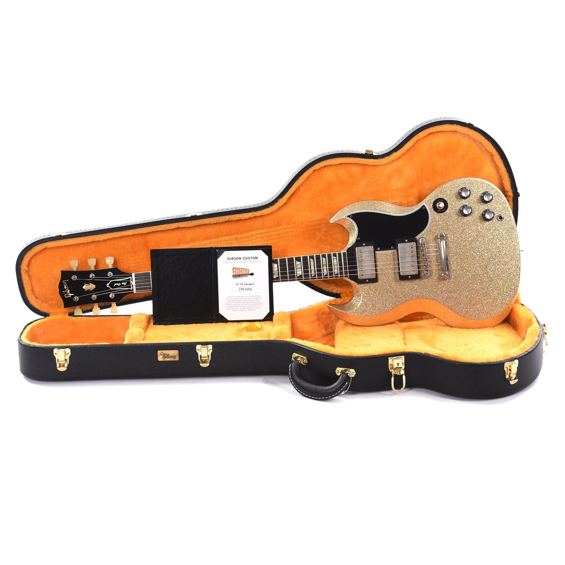 Gibson Custom Shop 1961 SG Standard Reissue "CME Spec" Antique Pewter Sparkle VOS Electric Guitars / Solid Body