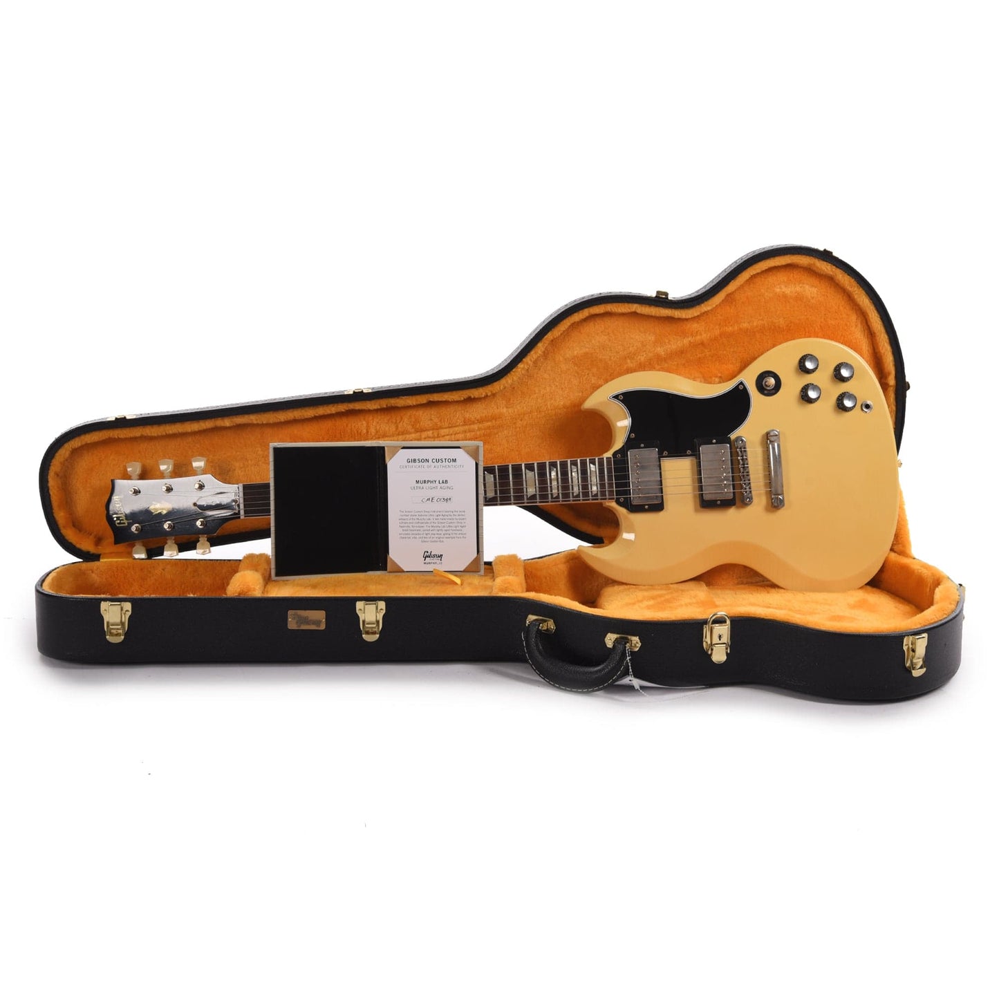 Gibson Custom Shop 1961 SG Standard Reissue "CME Spec" Heavy Antique Polaris White Murphy Lab Ultra Light Aged Electric Guitars / Solid Body