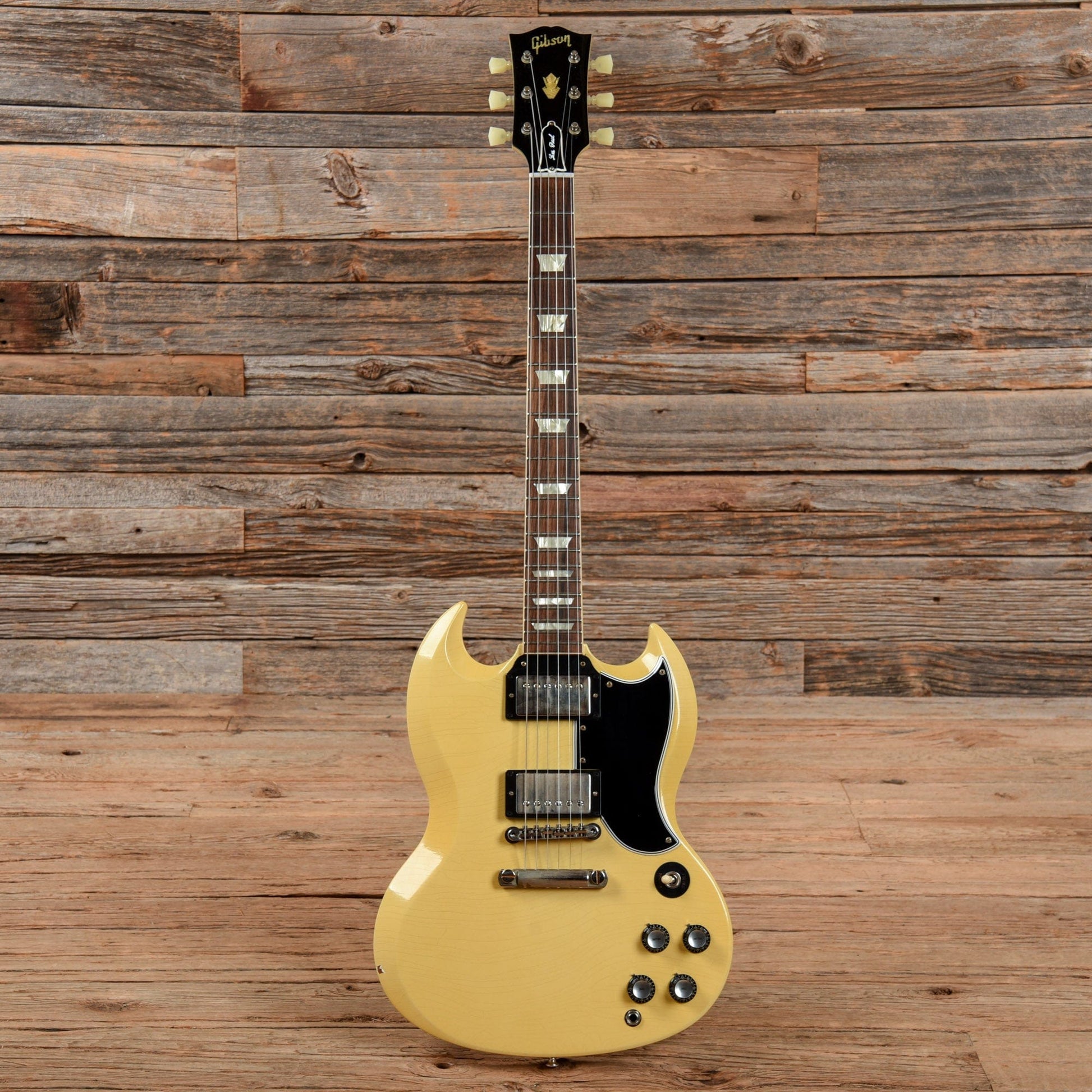 Gibson Custom Shop 1961 SG Standard Reissue "CME Spec" Heavy Antique Polaris White Murphy Lab Ultra Light Aged Electric Guitars / Solid Body