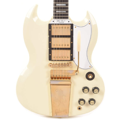 Gibson Custom Shop 1963 Les Paul SG Custom Reissue w/Maestro Classic White VOS Electric Guitars / Solid Body