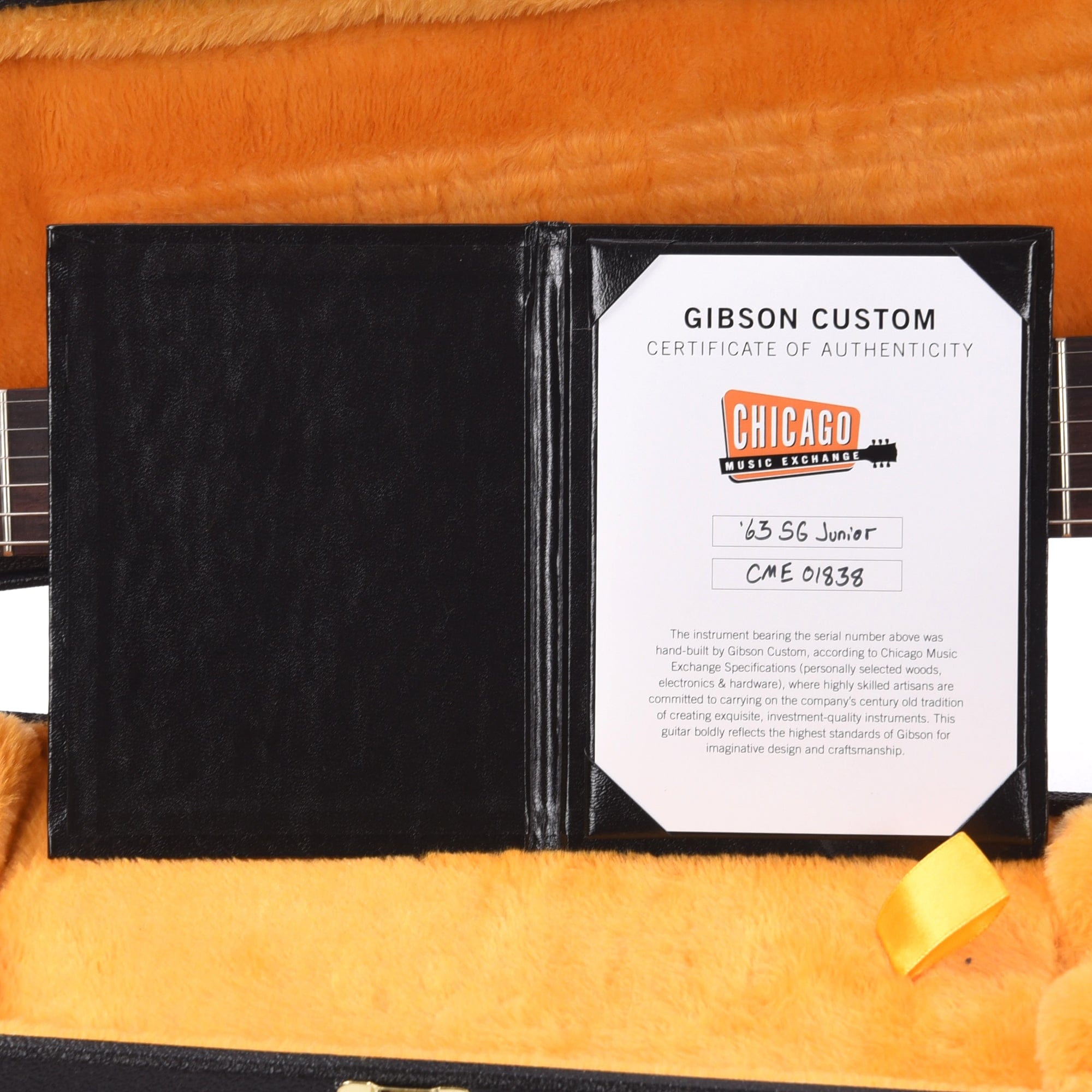 Gibson Custom Shop 1963 SG Junior Reissue Antique Shell Pink VOS Electric Guitars / Solid Body