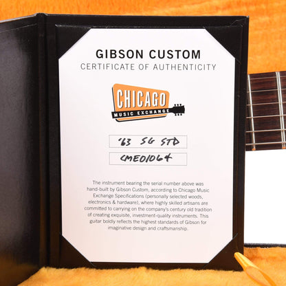 Gibson Custom Shop 1963 SG Junior Reissue "CME Spec" Antique Shell Pink VOS Electric Guitars / Solid Body