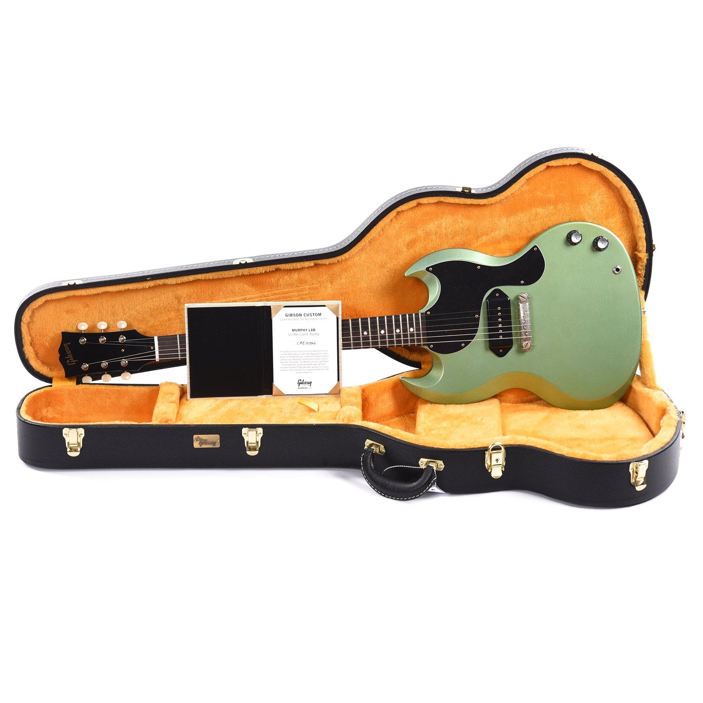 Gibson Custom Shop 1963 SG Junior Reissue Heavy Antique Inverness Green Poly Murphy Lab Ultra Light Aged Electric Guitars / Solid Body