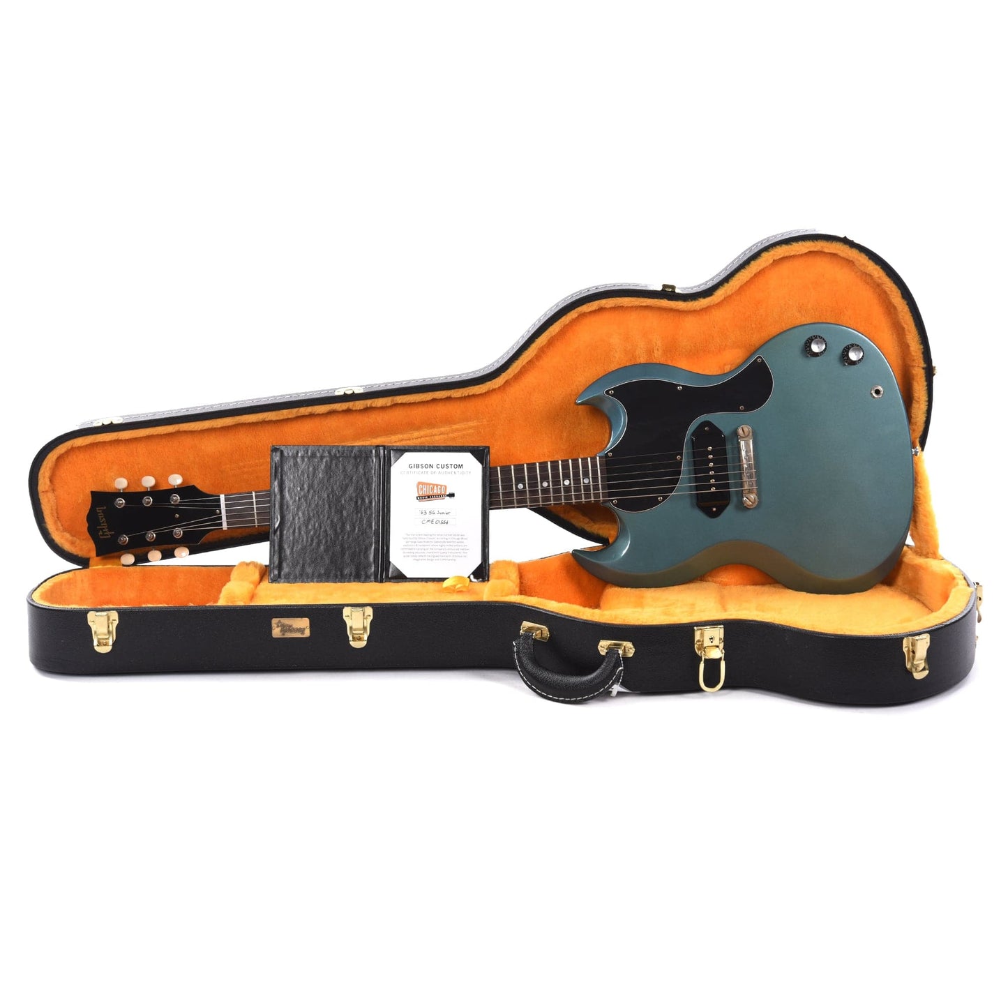 Gibson Custom Shop 1963 SG Junior Reissue Heavy Antique Pelham Blue VOS Electric Guitars / Solid Body