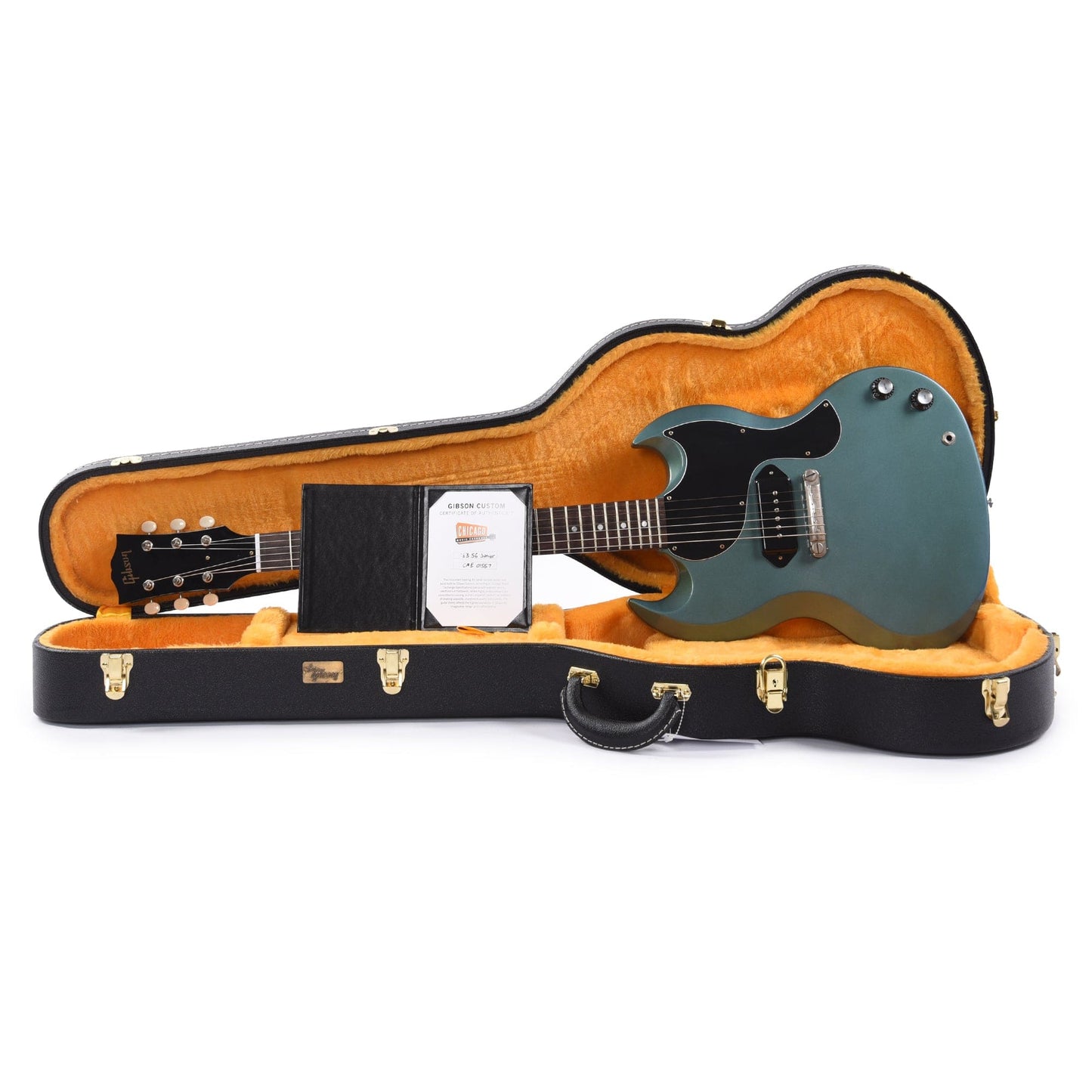 Gibson Custom Shop 1963 SG Junior Reissue Heavy Antique Pelham Blue VOS Electric Guitars / Solid Body