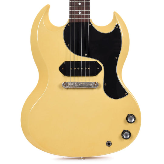 Gibson Custom Shop 1963 SG Junior Reissue Heavy Antique Polaris White Murphy Lab Ultra Light Aged Electric Guitars / Solid Body