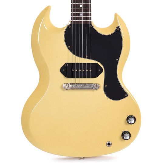 Gibson Custom Shop 1963 SG Junior Reissue Heavy Antique Polaris White Murphy Lab Ultra Light Aged Electric Guitars / Solid Body