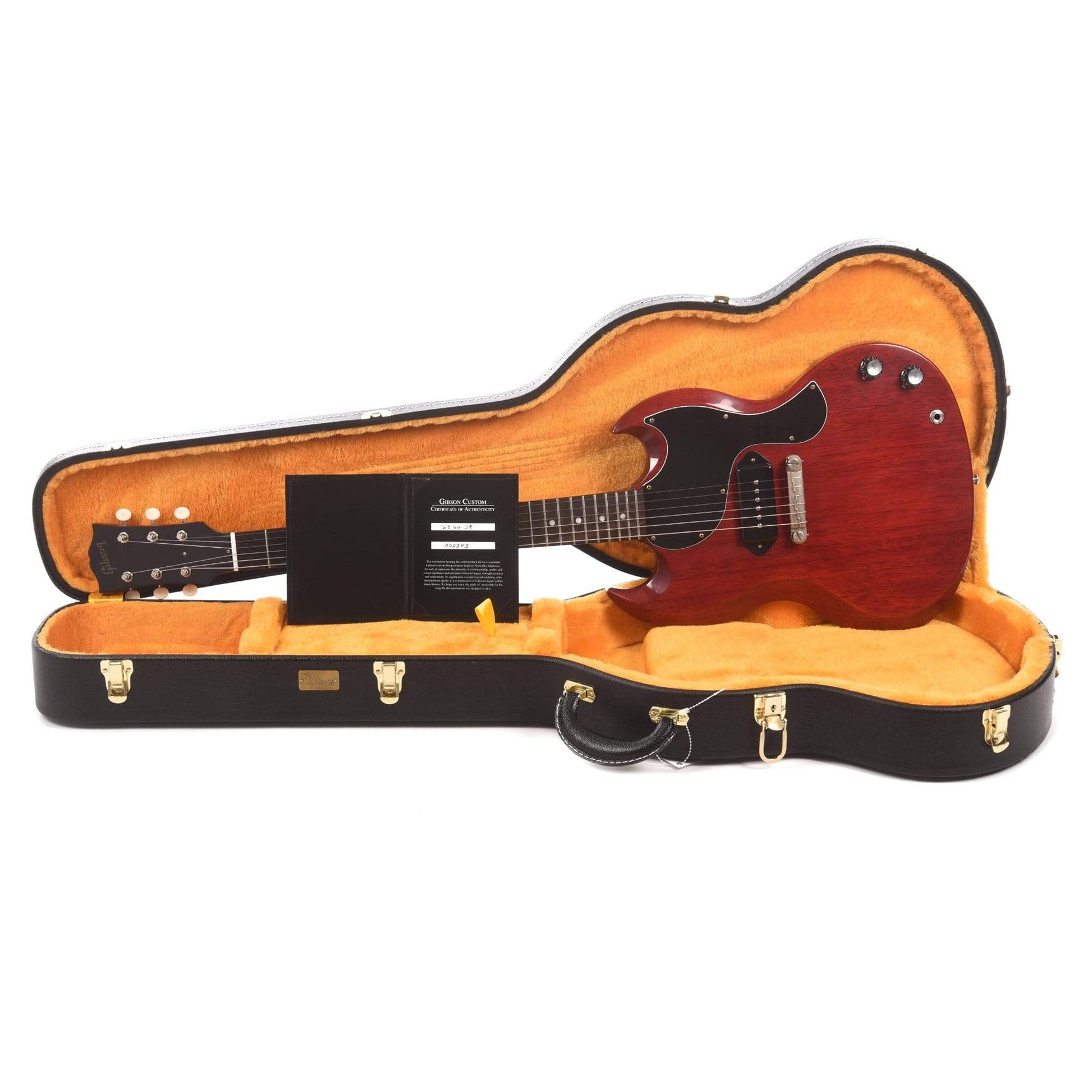Gibson Custom Shop 1963 SG Junior Reissue Lightning Bar Cherry Red VOS Electric Guitars / Solid Body