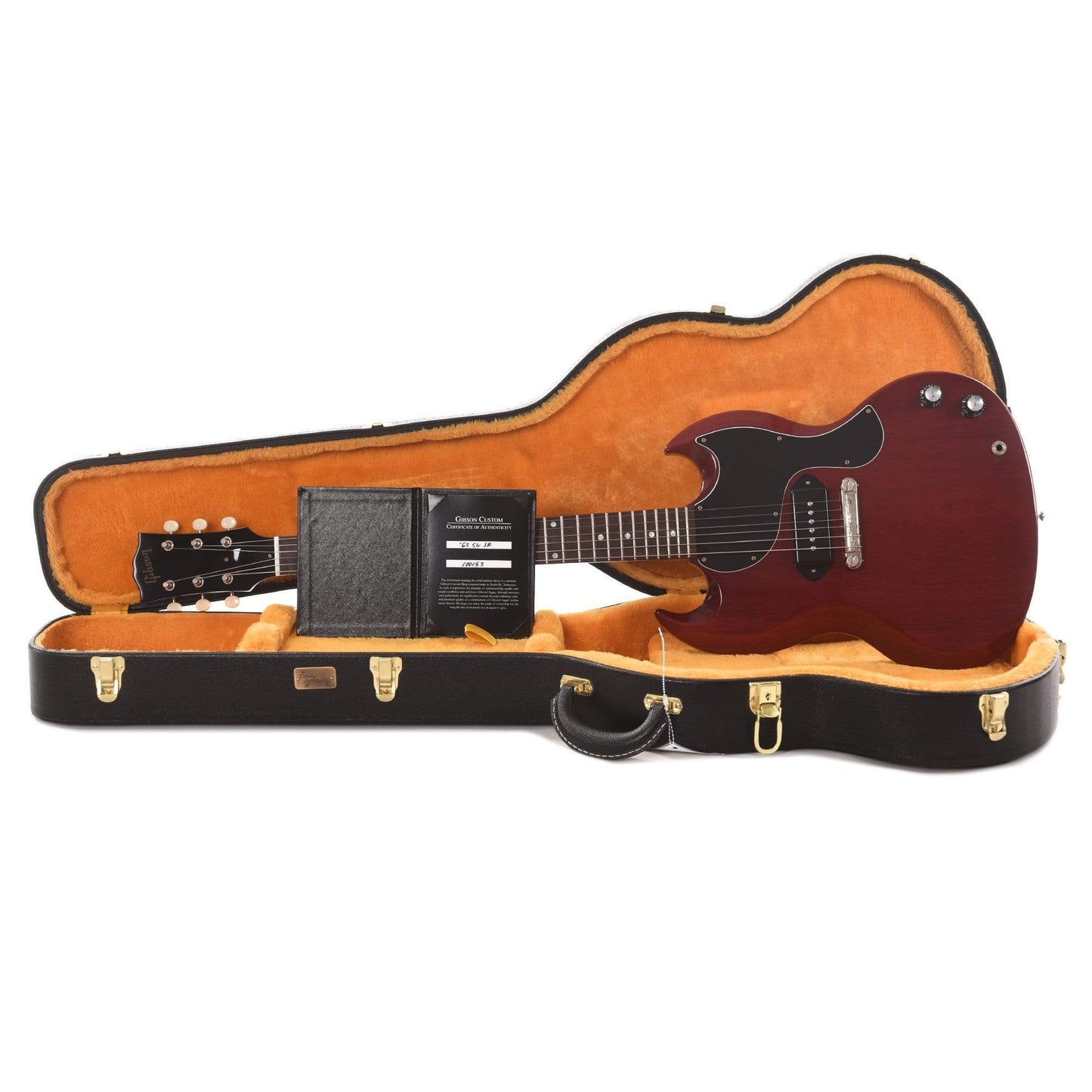 Gibson Custom Shop 1963 SG Junior Reissue Lightning Bar Cherry Red VOS Electric Guitars / Solid Body