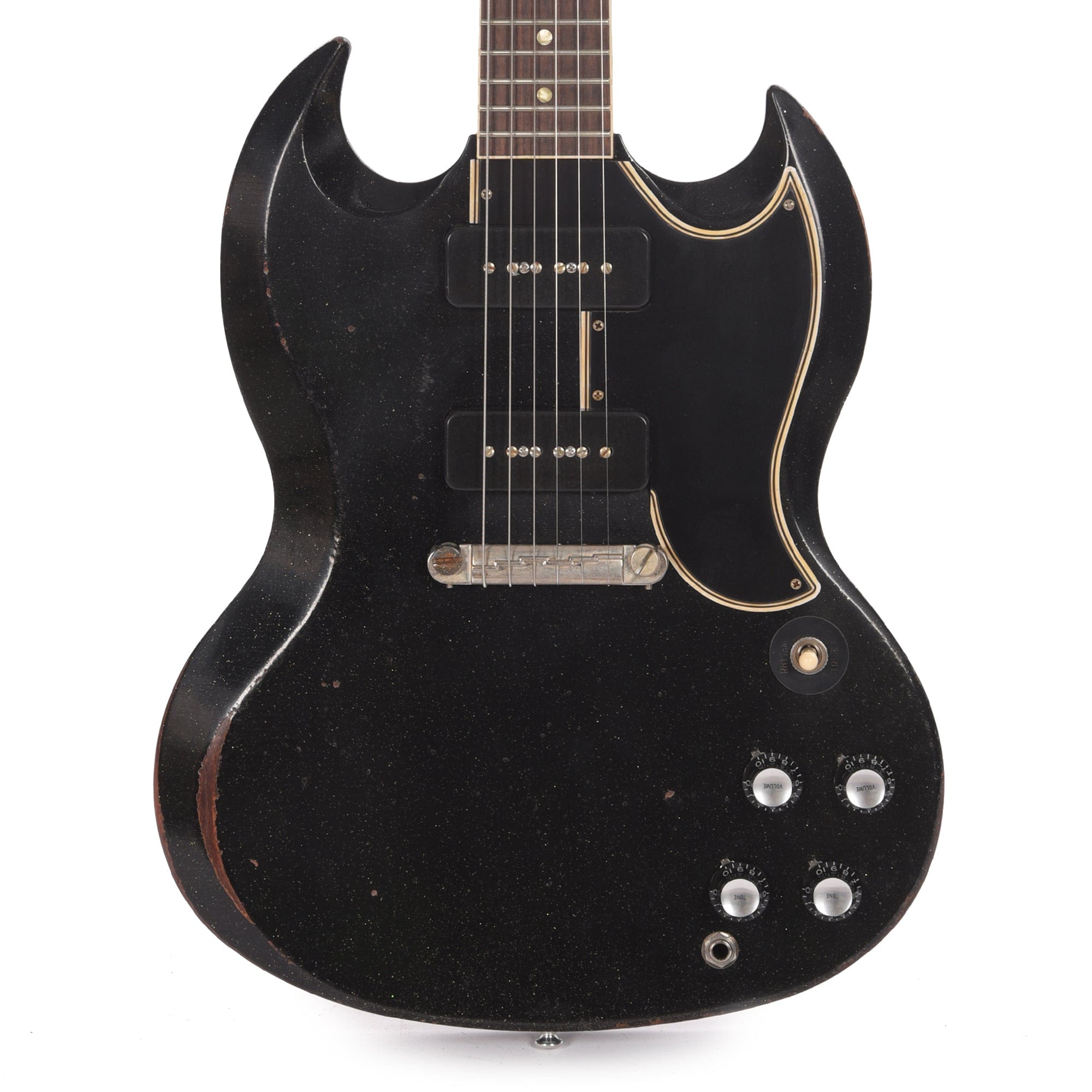 Gibson Custom Shop 1963 SG Special Reissue Antique Black Sparkle Murphy Lab Heavy Aged Electric Guitars / Solid Body