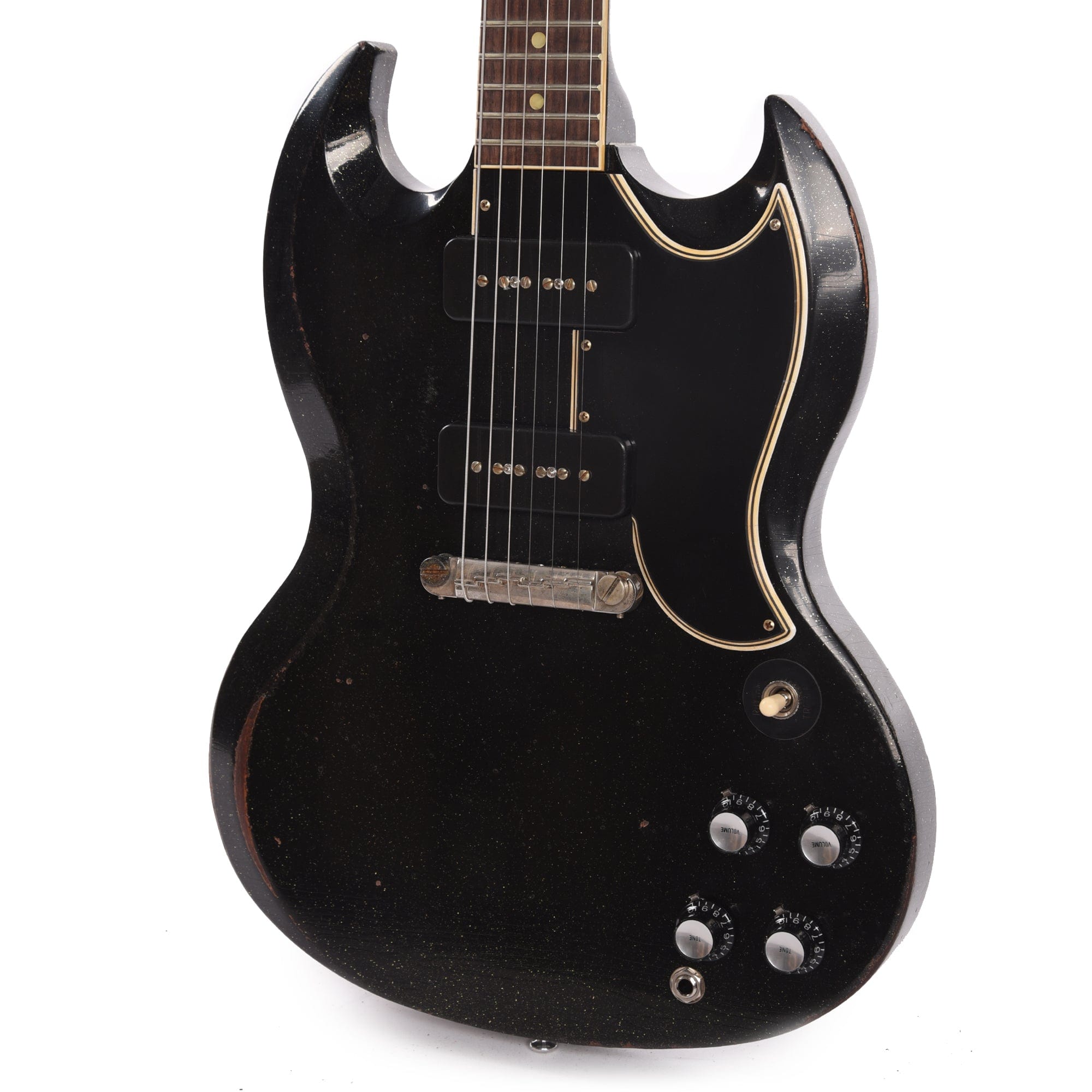 Gibson Custom Shop 1963 SG Special Reissue Antique Black Sparkle Murphy Lab Heavy Aged Electric Guitars / Solid Body