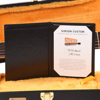 Gibson Custom Shop 1963 SG Special Reissue Antique Polaris White VOS Electric Guitars / Solid Body